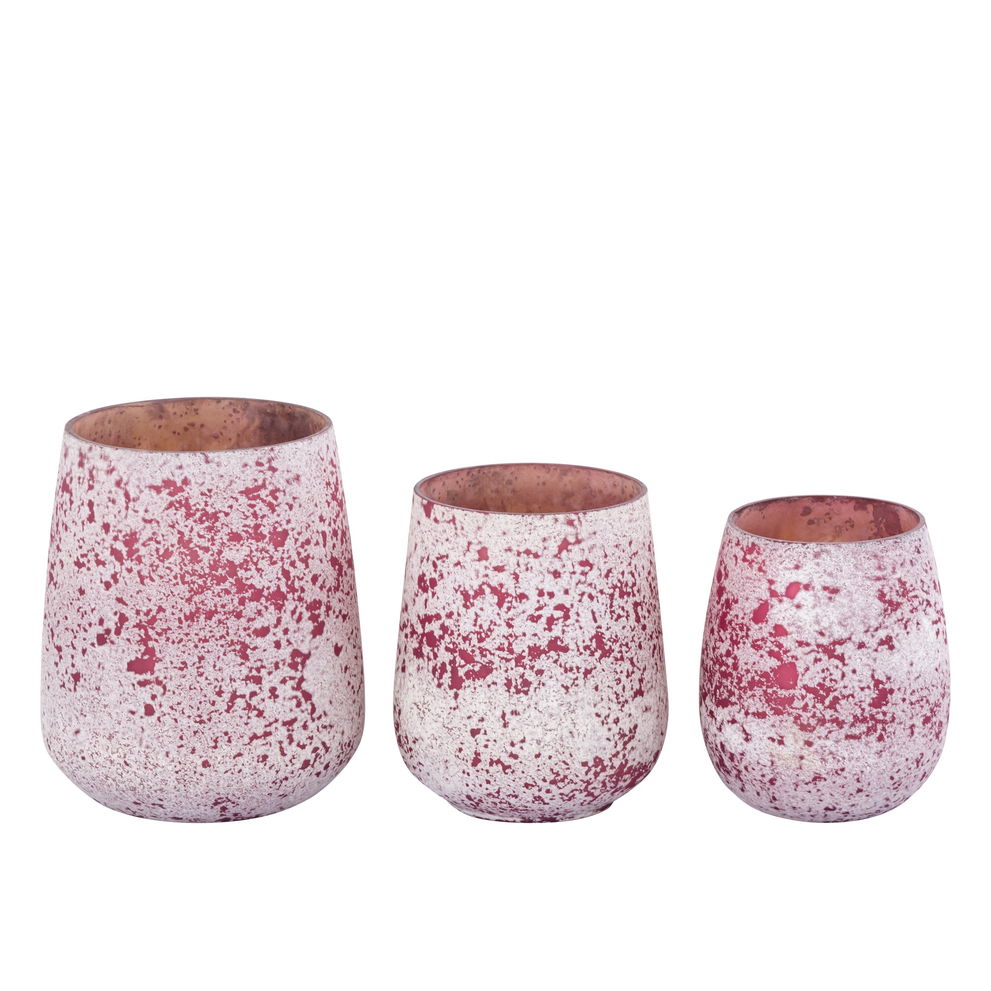 Marcy Bougeoirs en verre — Stormlight Round Shaped Rough 2 - Rose