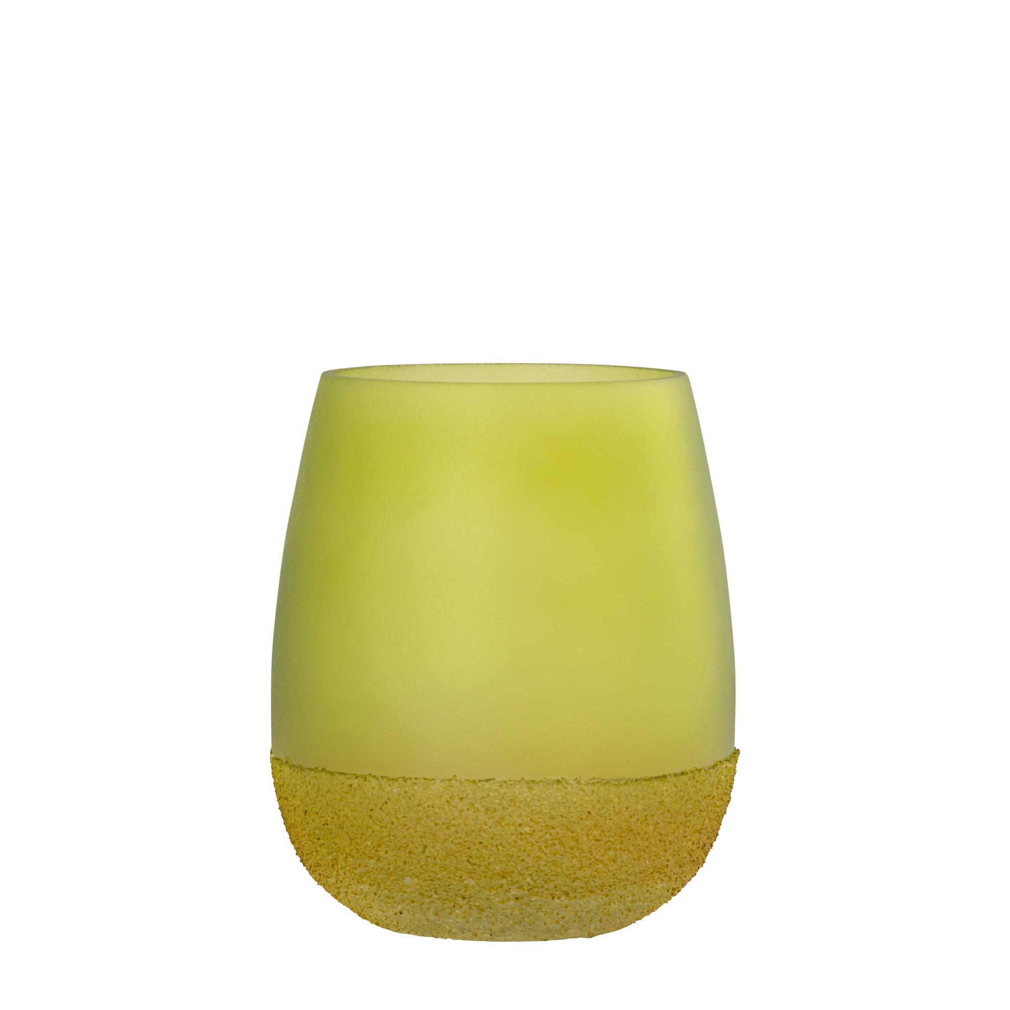 Marcy Photophores en verre — Tealight Round Rough Bottom - Vert