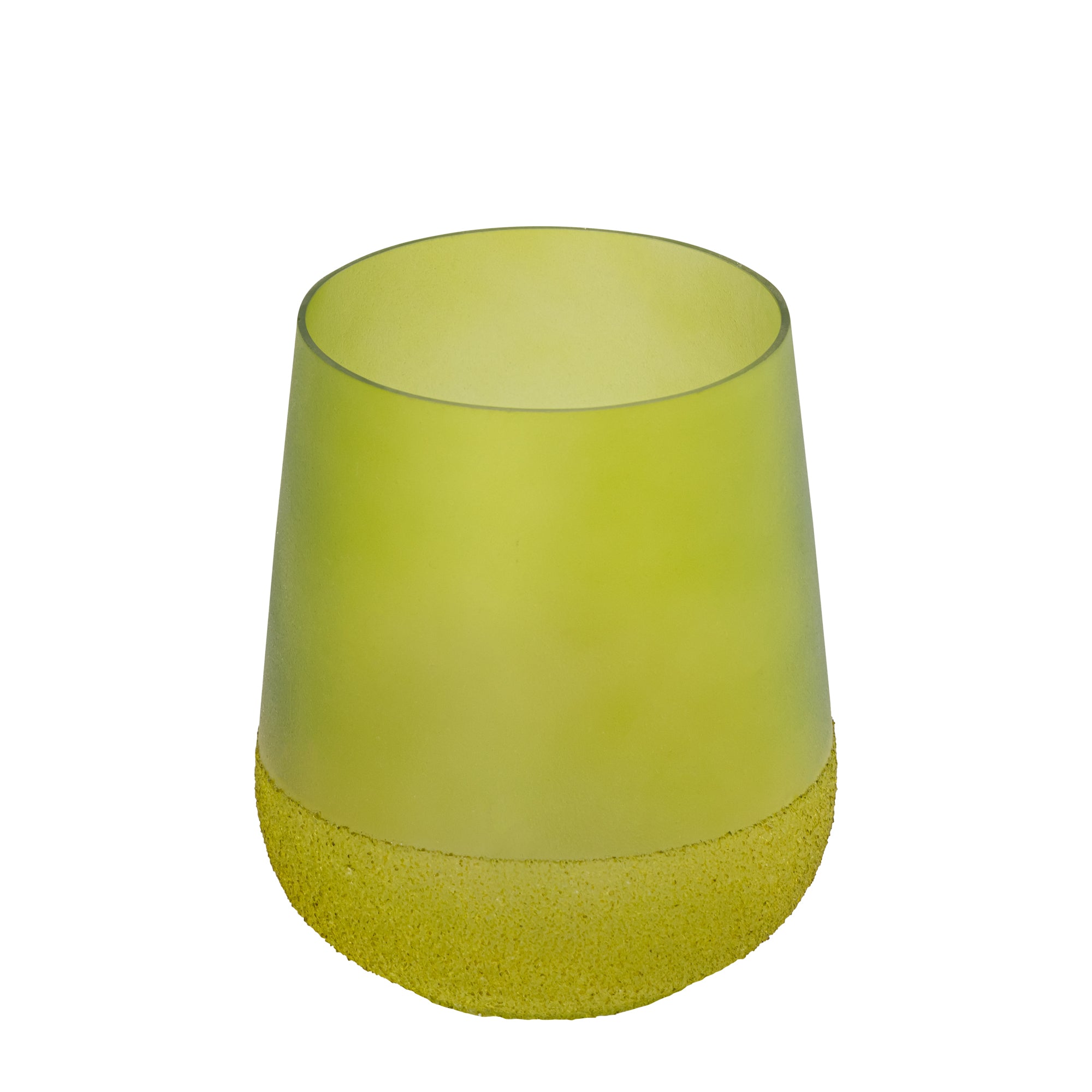 Marcy Bougeoirs en verre — Stormlight Round Rough Bottom 2 - Vert