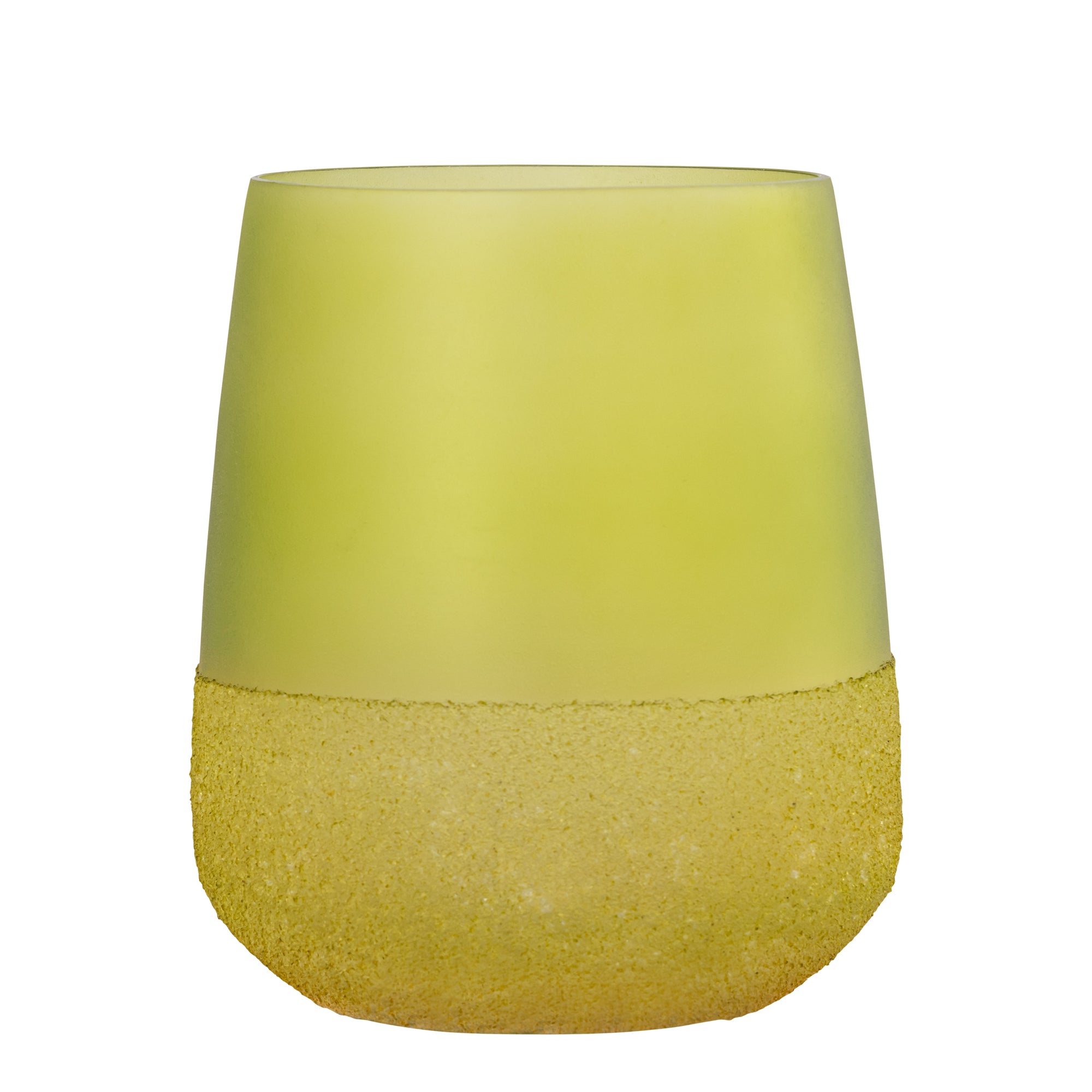 Marcy Bougeoirs en verre — Stormlight Round Rough Bottom - Vert