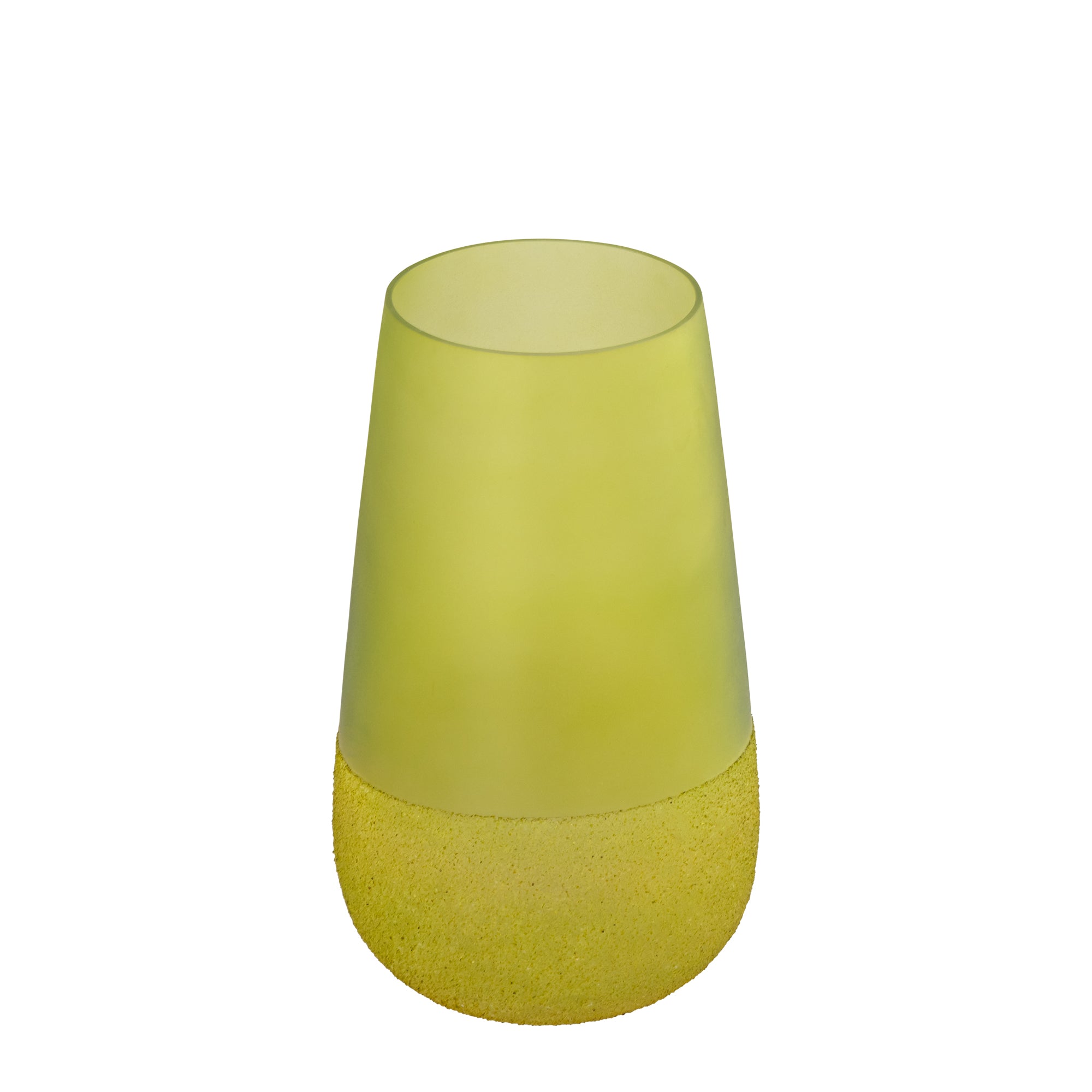 Marcy Bougeoirs en verre — Stormlight Round Rough Bottom - Vert