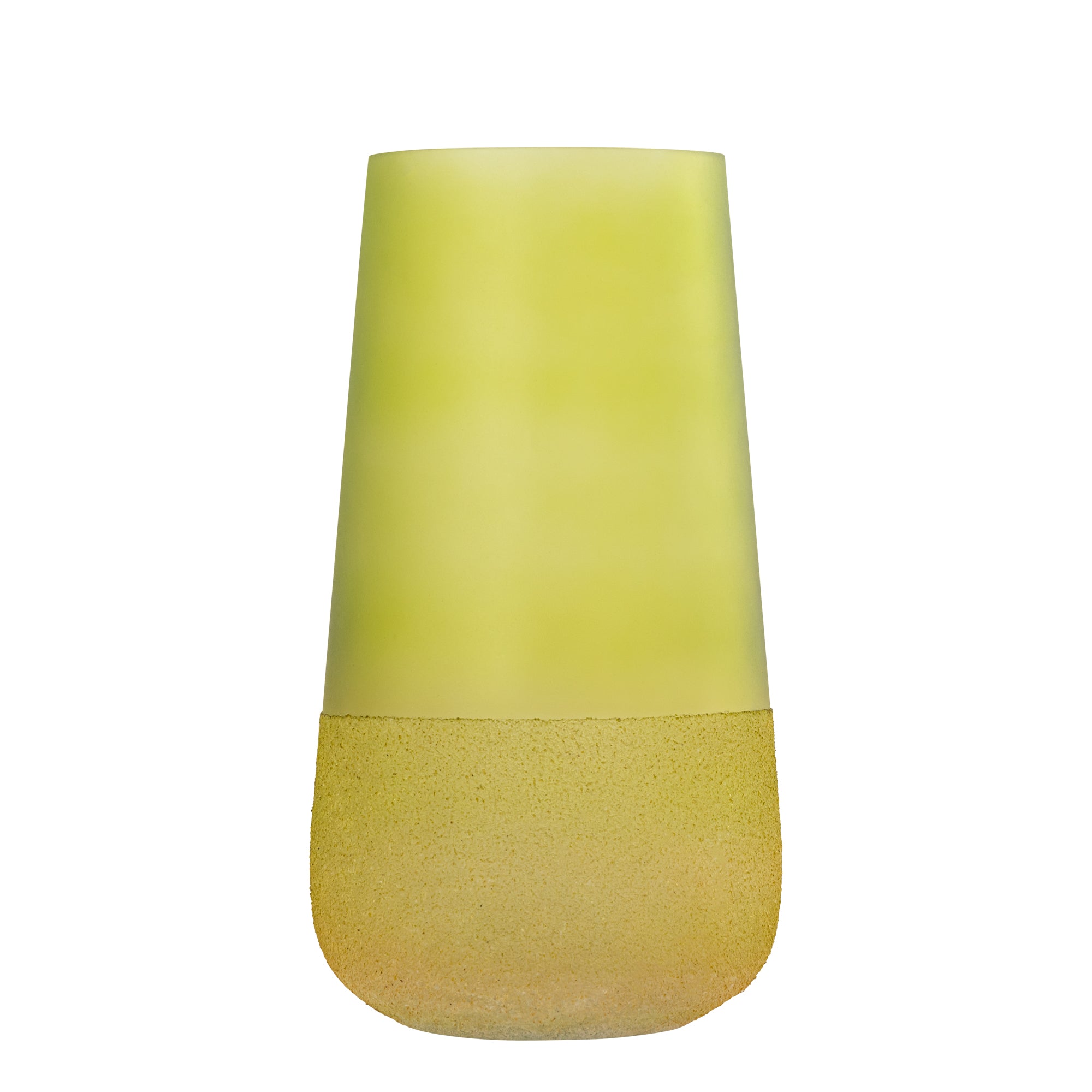 Marcy Bougeoirs en verre — Stormlight Round Rough Bottom - Vert
