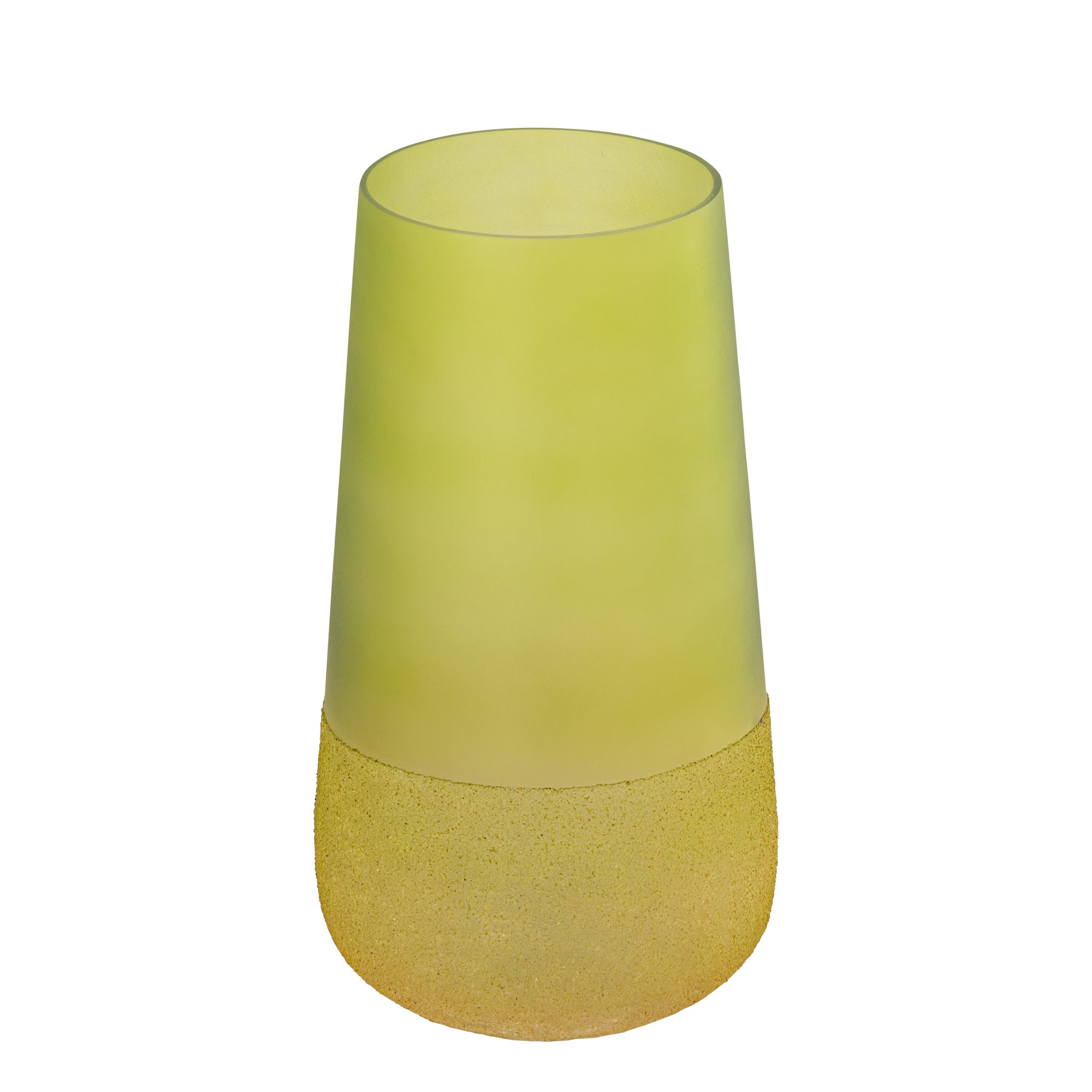 Marcy Bougeoirs en verre — Stormlight Round Rough Bottom - Vert