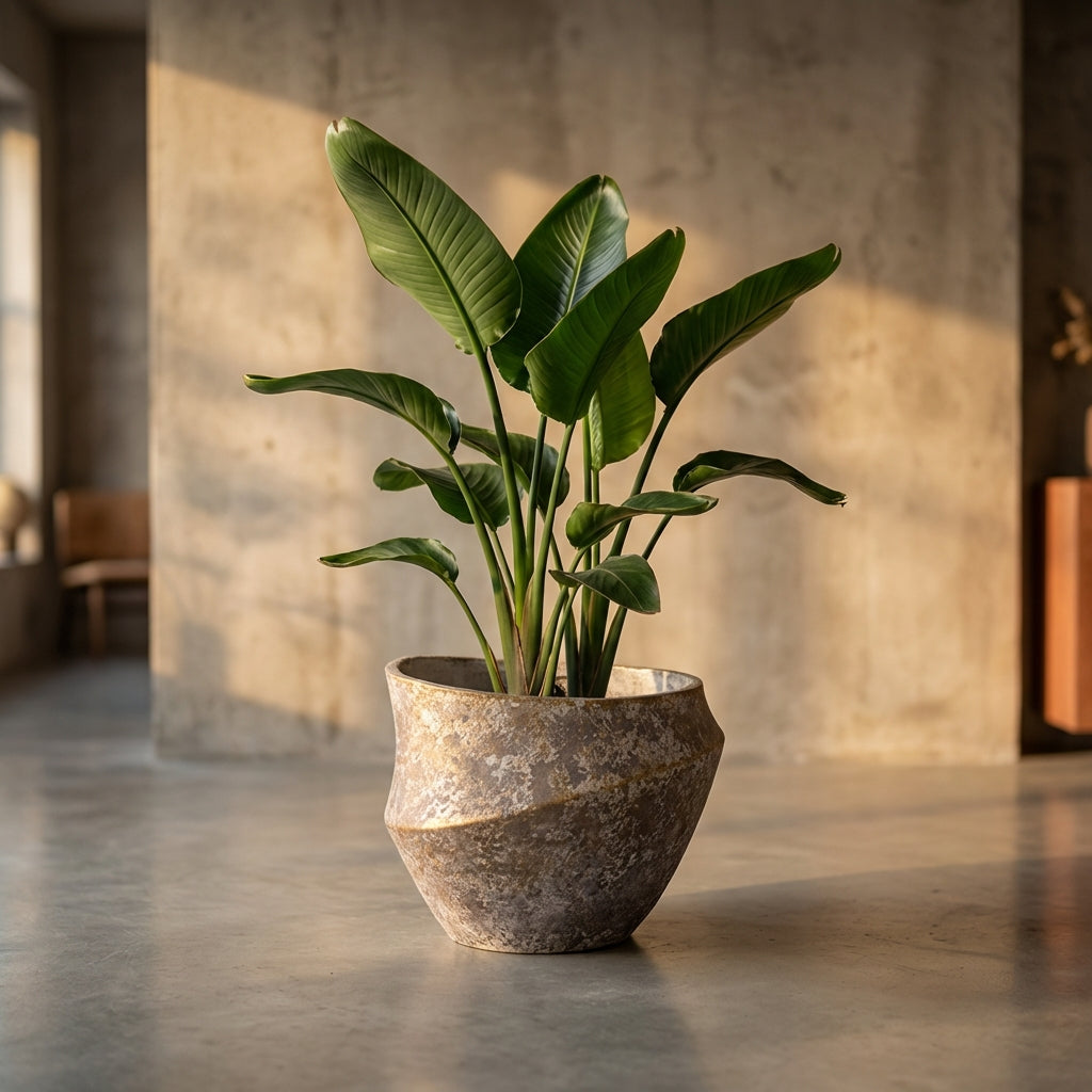 Rishell Pot en ciment - Bronze