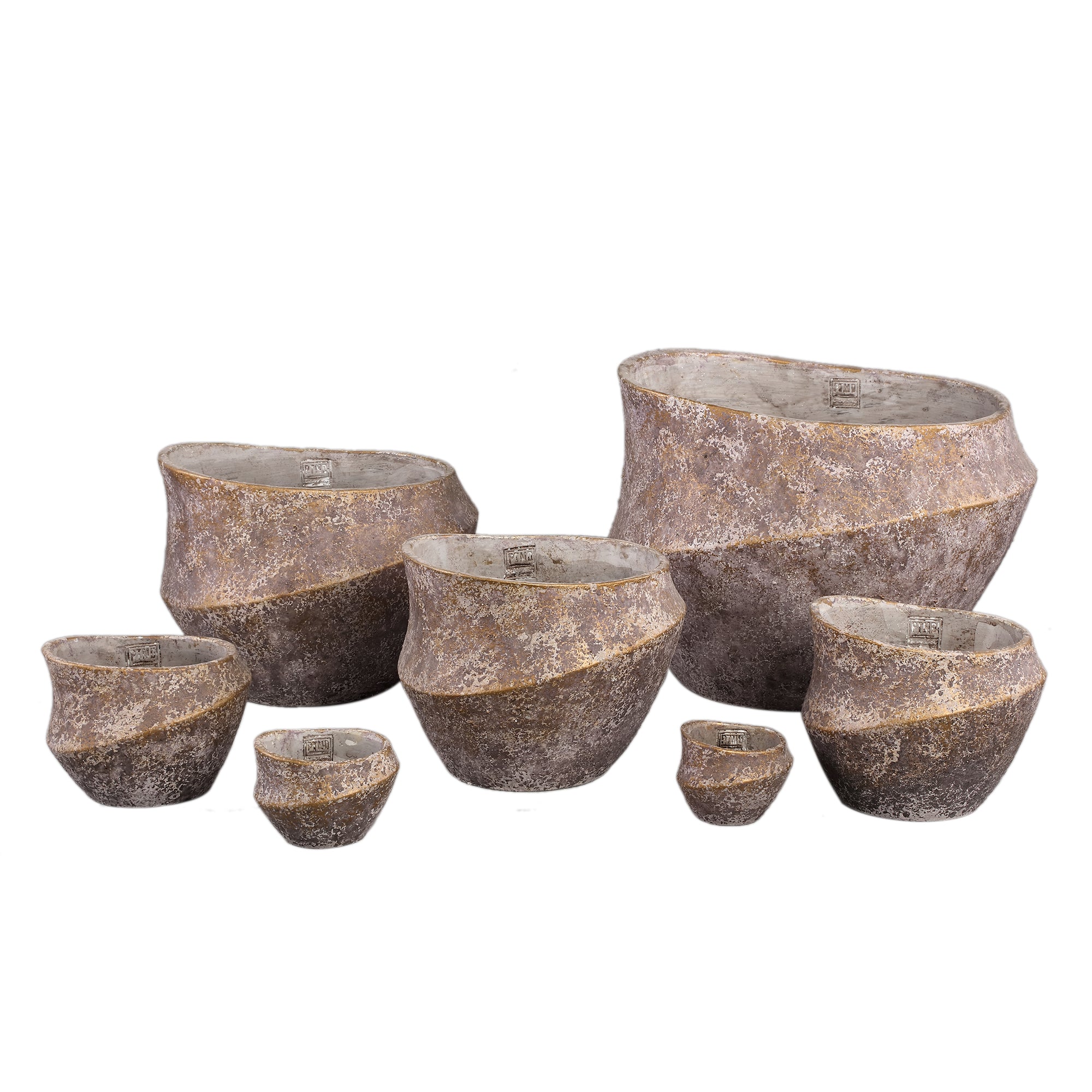 Rishell Pot en ciment - Bronze