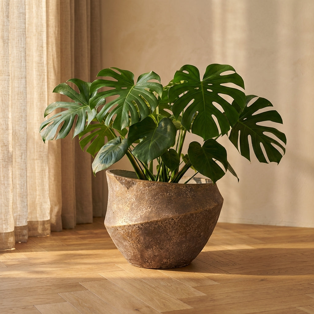 Rishell Pot en ciment - Bronze