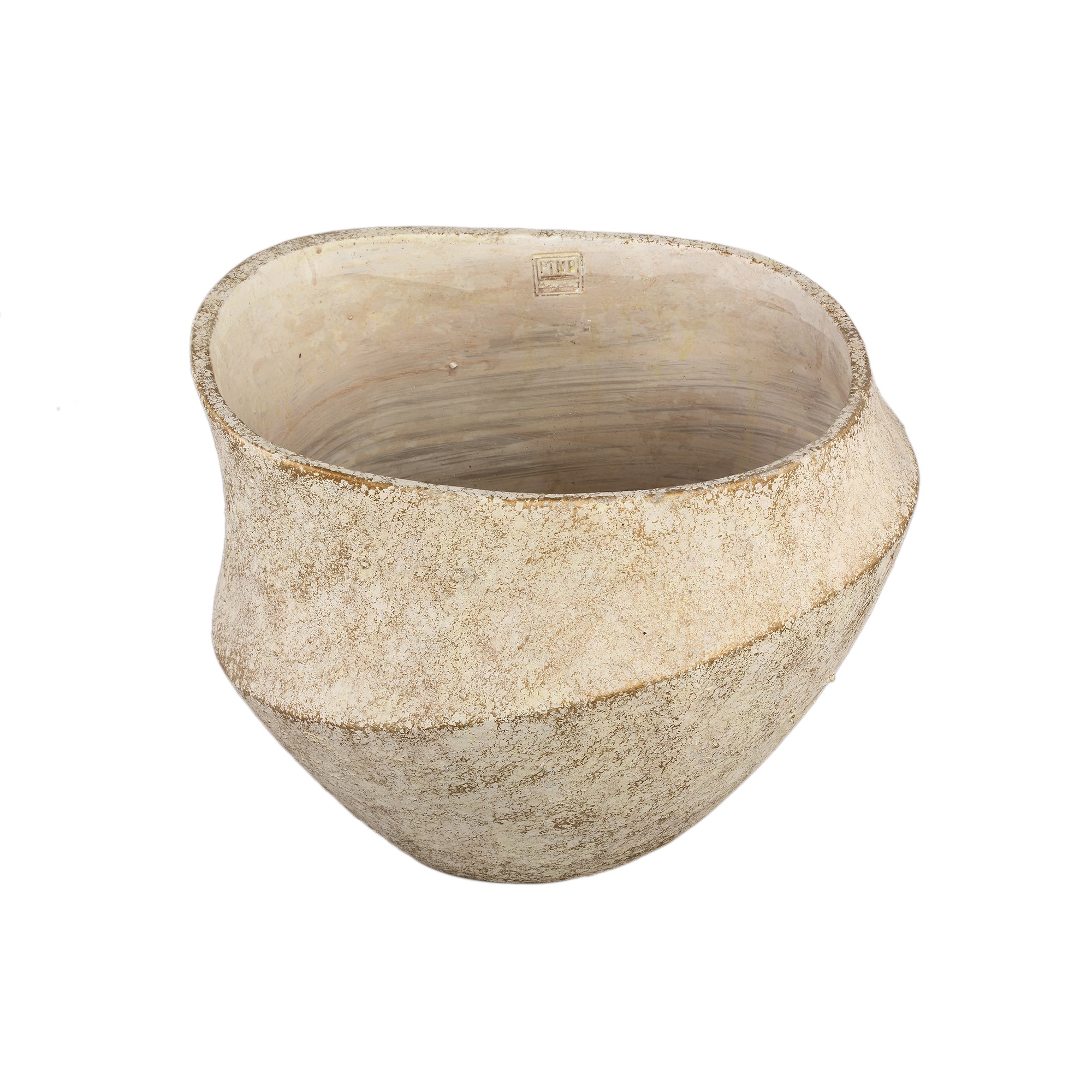 Rishell Pot en ciment - Crème