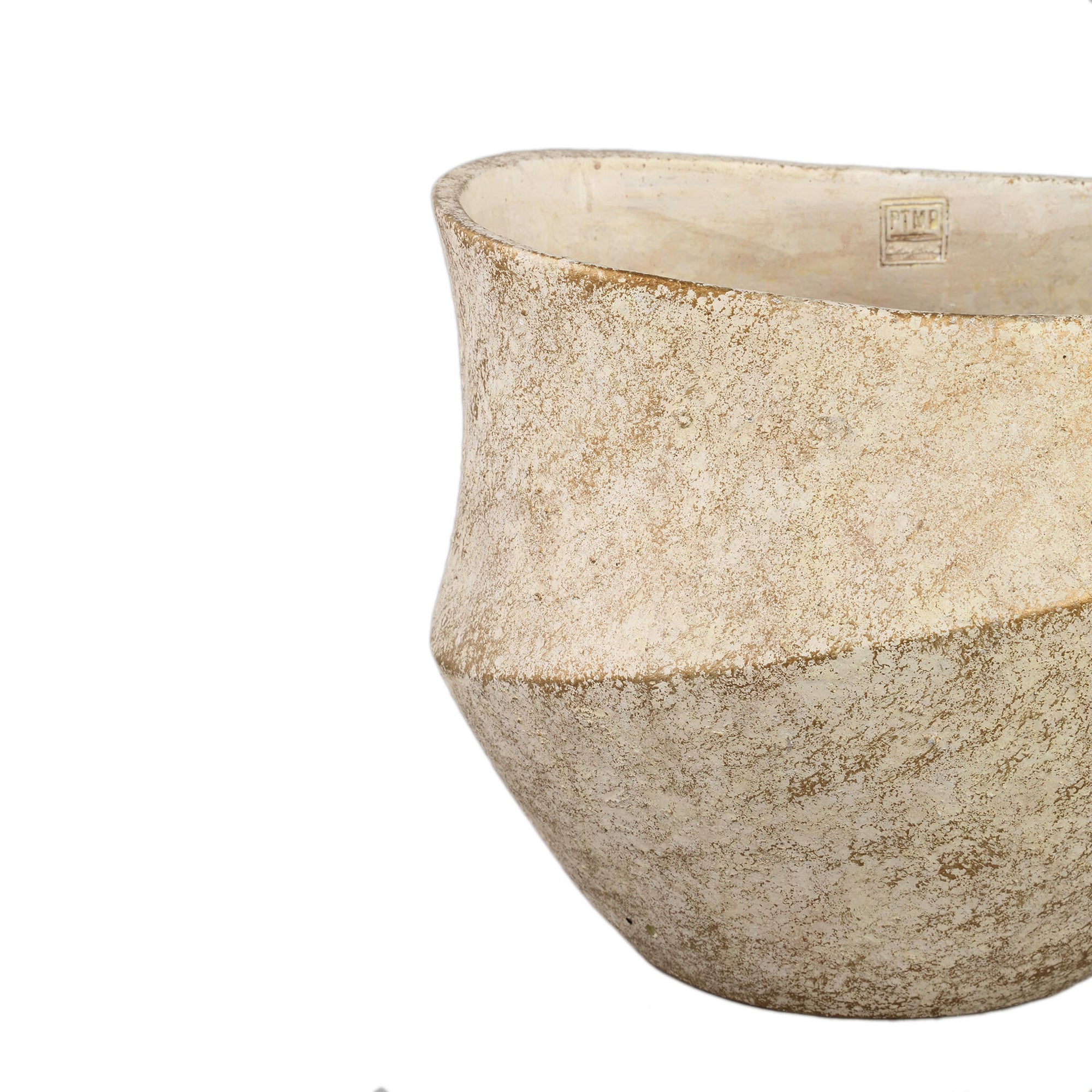 Rishell Pot en ciment - Crème