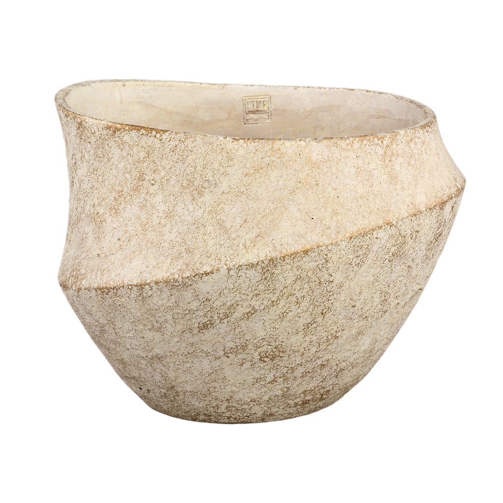 Rishell Pot en ciment - Crème