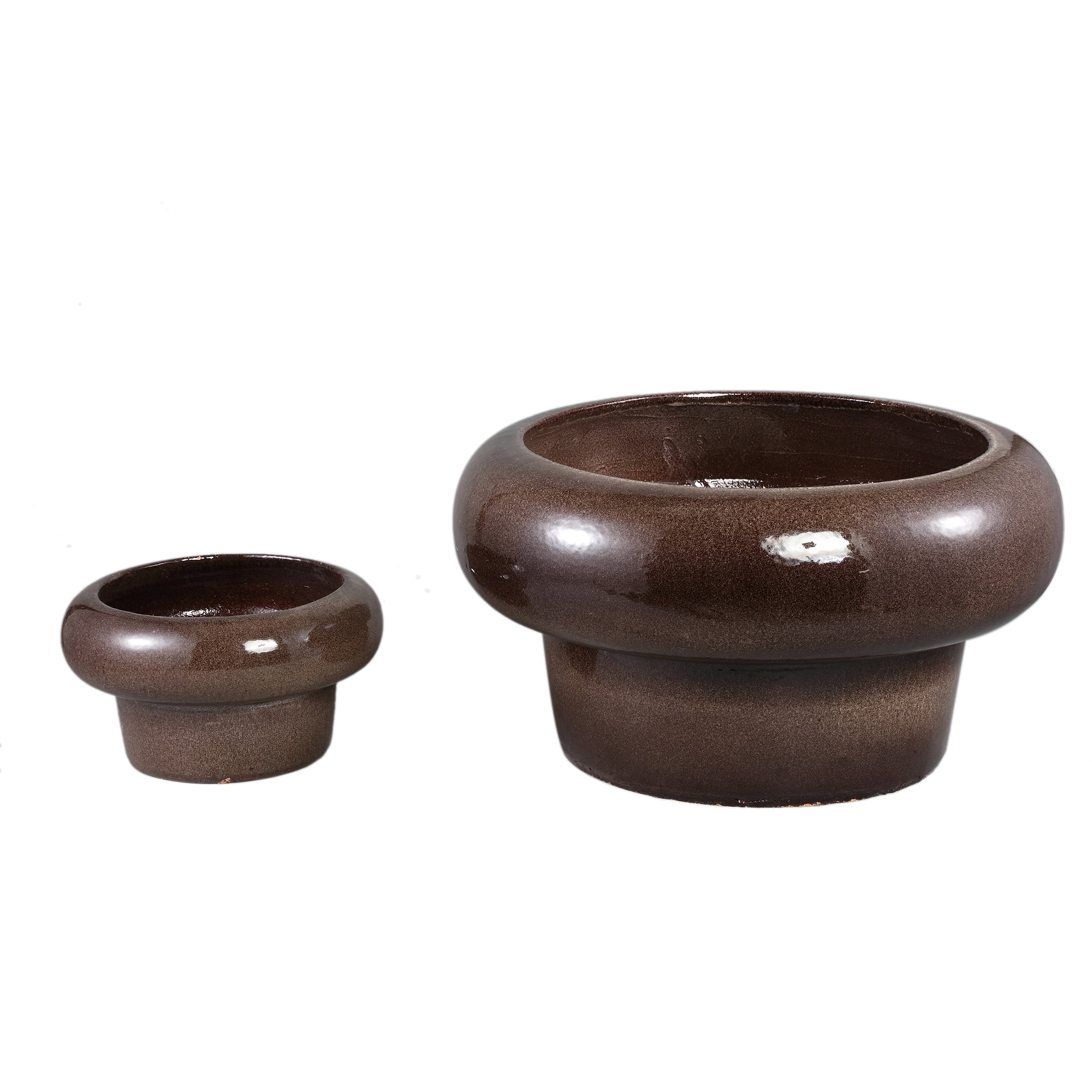 Megga Pot en céramique - Marron