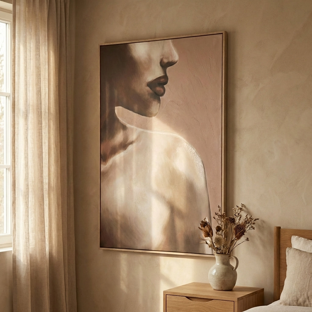Liliana Brown polyester painting rectangle woman