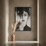 Annelies Black polyester painting rectangle woman