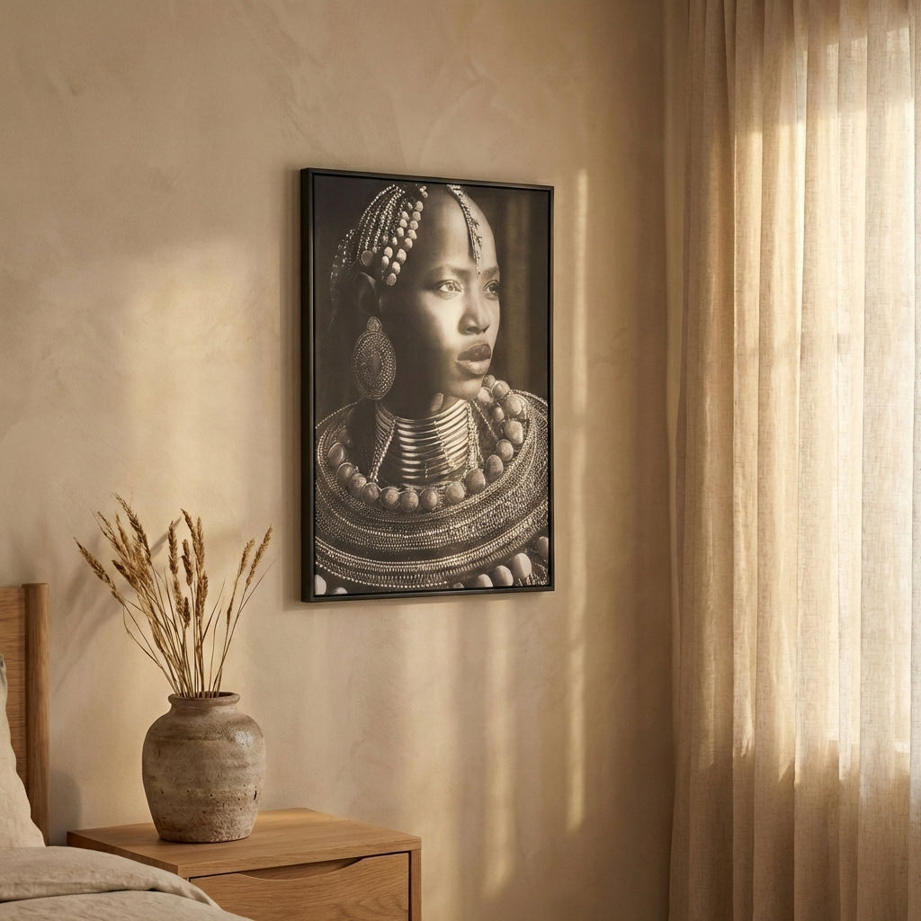 Romaan Black polyester painting rectangle woman S