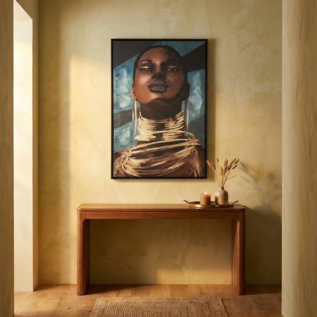 Muniba Liver polyesterpainting rectanglewomanfaceS