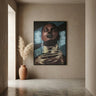 Muniba Liver polyesterpainting rectanglewomanfaceL