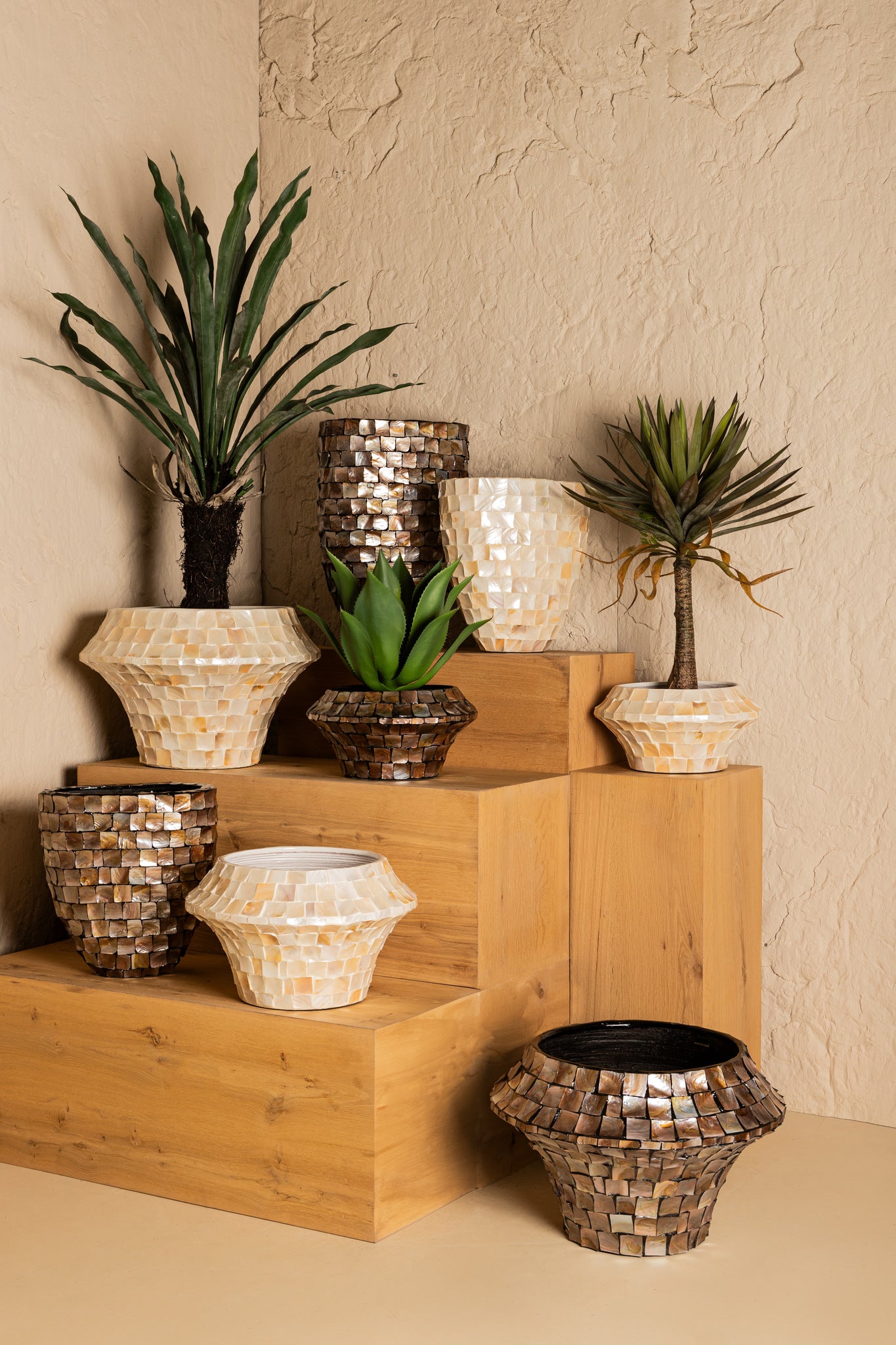 Daven Pot en bamboo - Bronze