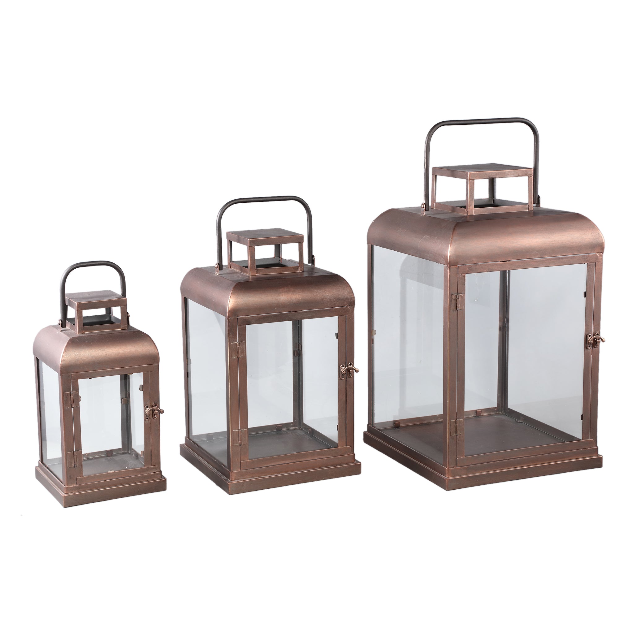 Vitoria Lanternes en verre - Cuivre