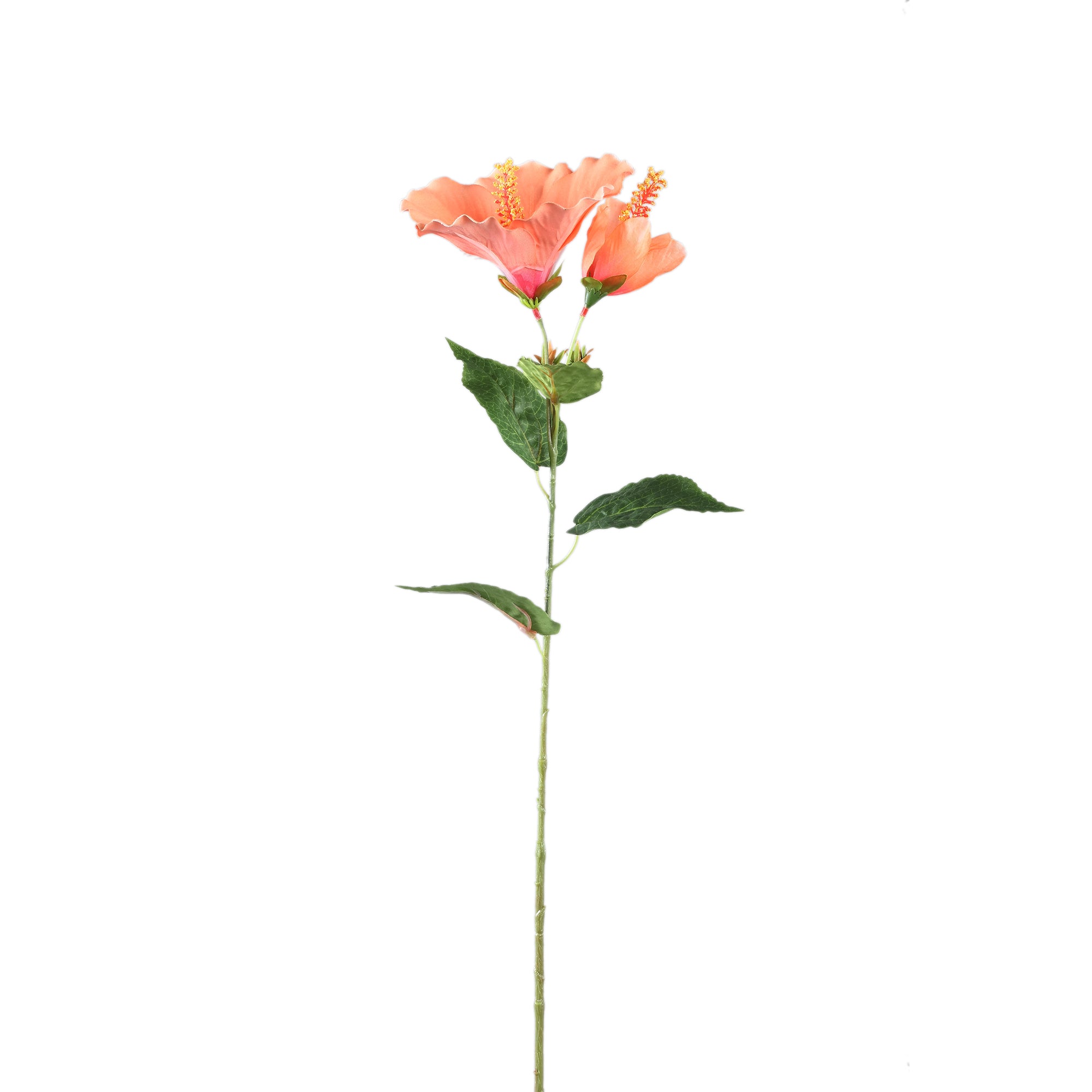Garden Flower Light Pink hibiscus spray with bud Rose clair — Fleur artificielle — Fleur artificielle design premium | Häus