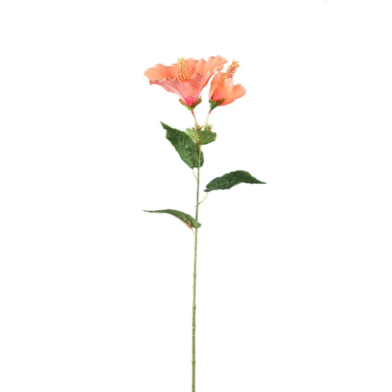 Garden Flower Light Pink hibiscus spray with bud Rose clair — Fleur artificielle — vue 3 | Häus