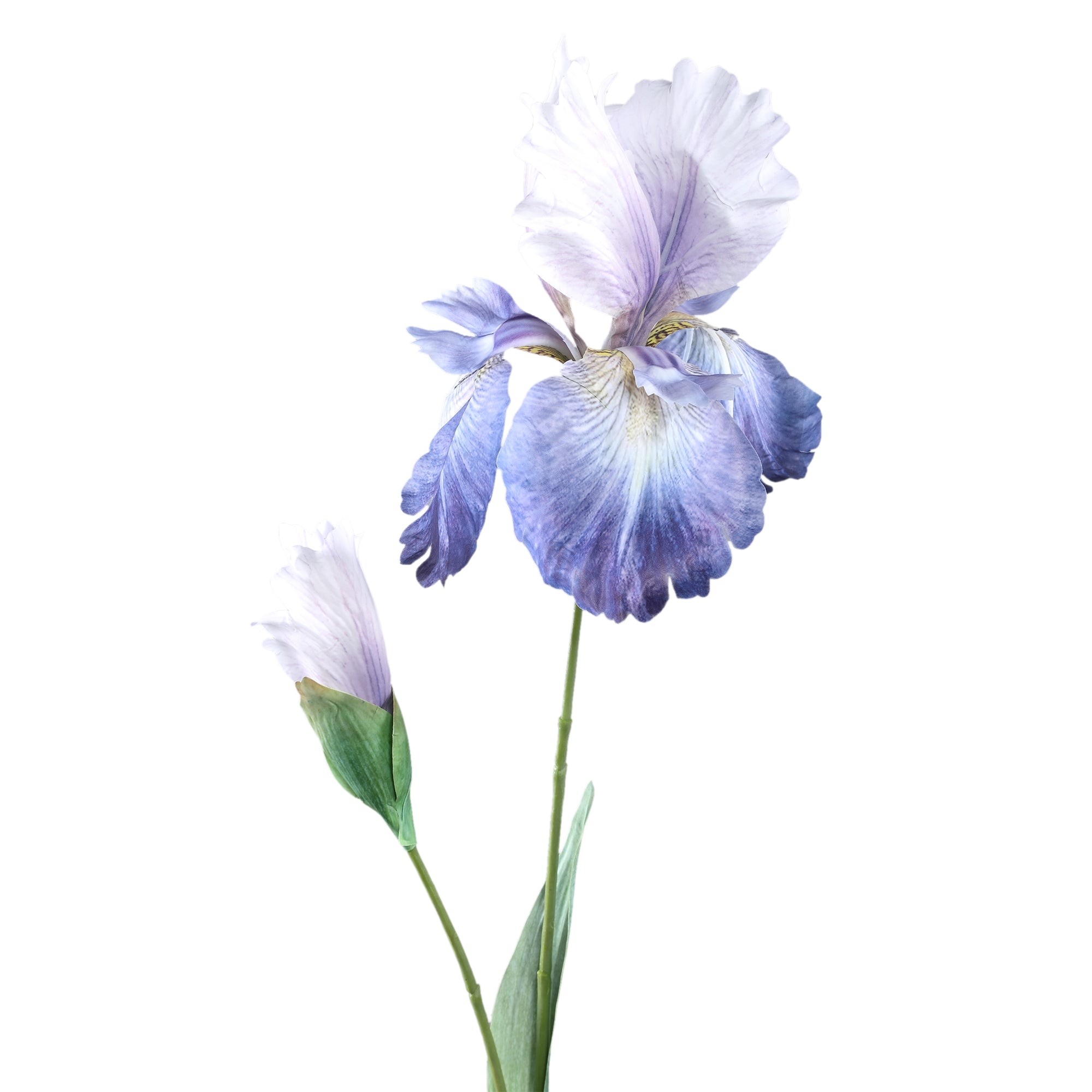 Garden Flower Purple white iris spray with bud Violet — Fleur artificielle — vue 2 | Häus
