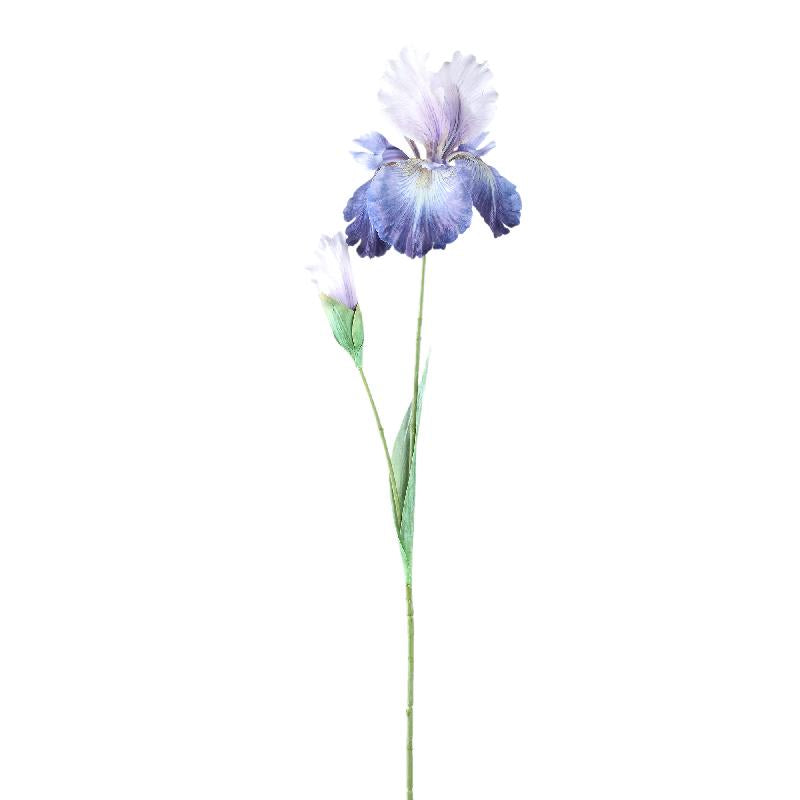 Garden Flower Purple white iris spray with bud Violet — Fleur artificielle — vue 3 | Häus