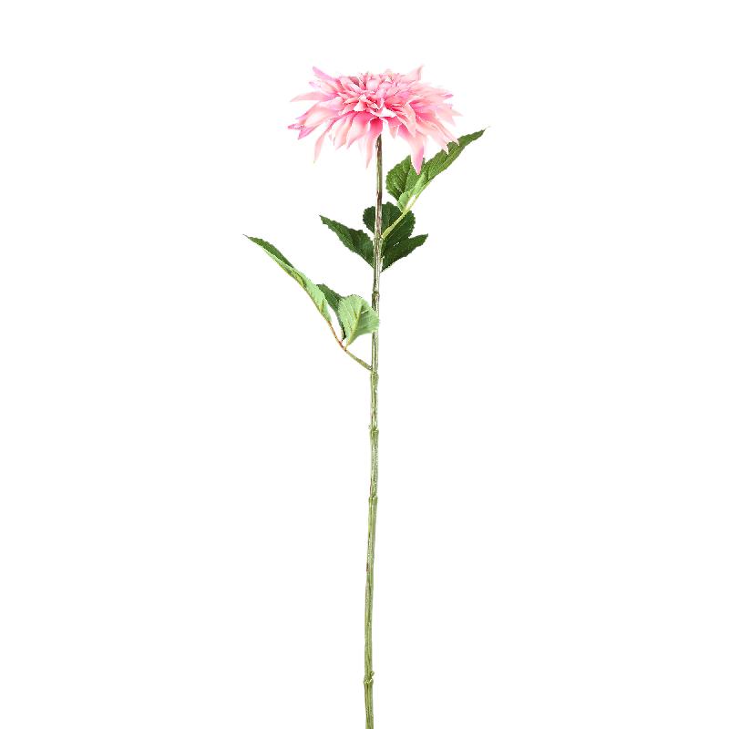 Dahlia Flower light pink spray with leaves Rose clair — Fleur artificielle — vue 3 | Häus