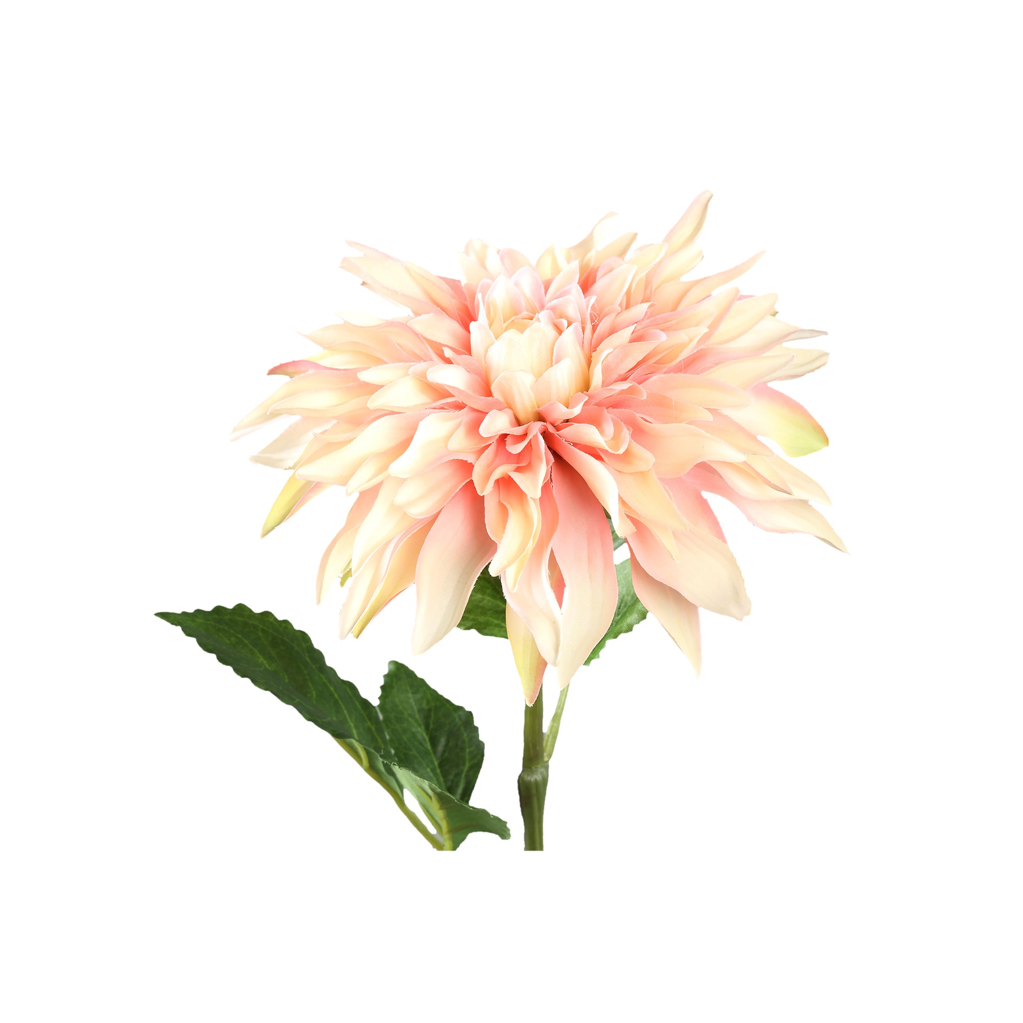 Dahlia Flower cream spray with leaves Crème — Fleur artificielle — vue 2 | Häus