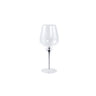 Clive Clear white wine glass black drop