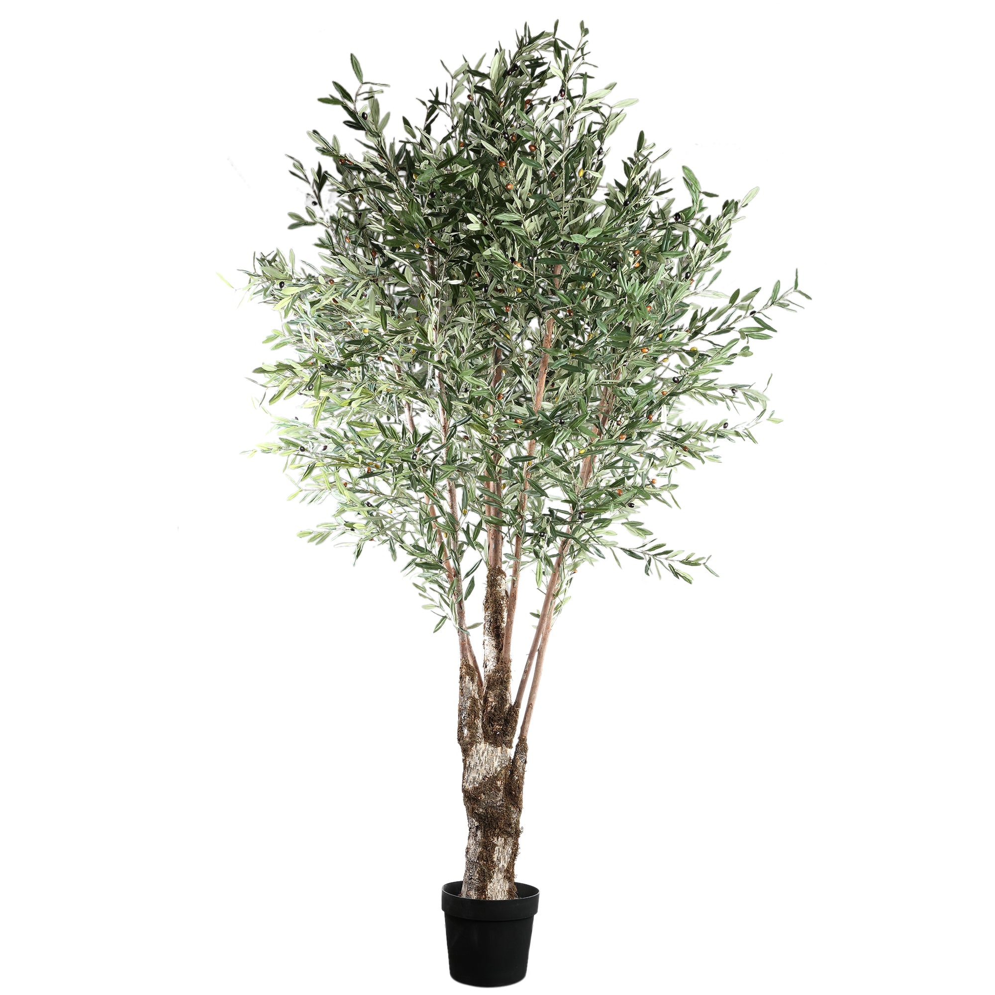Tree Green olive tree in plastic pot Vert — Plante artificielle — Plante artificielle design premium | Häus