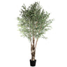 Tree Green olive tree in plastic pot Vert — Plante artificielle — Plante artificielle design premium | Häus