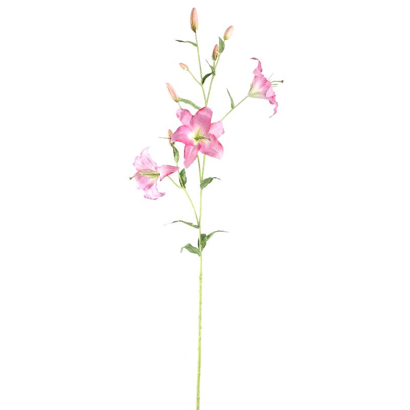 Lily Flower Purple with buds and leaves Violet — Fleur artificielle — vue 3 | Häus