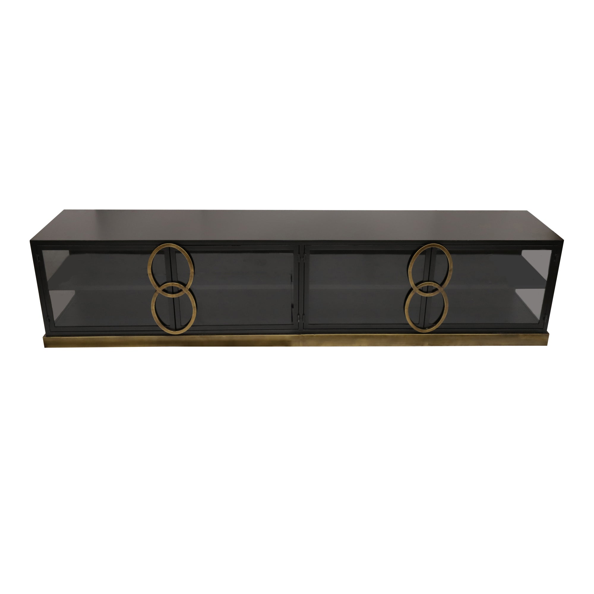 Riho Black metal cabinet low smoky glass doors - Photo 3