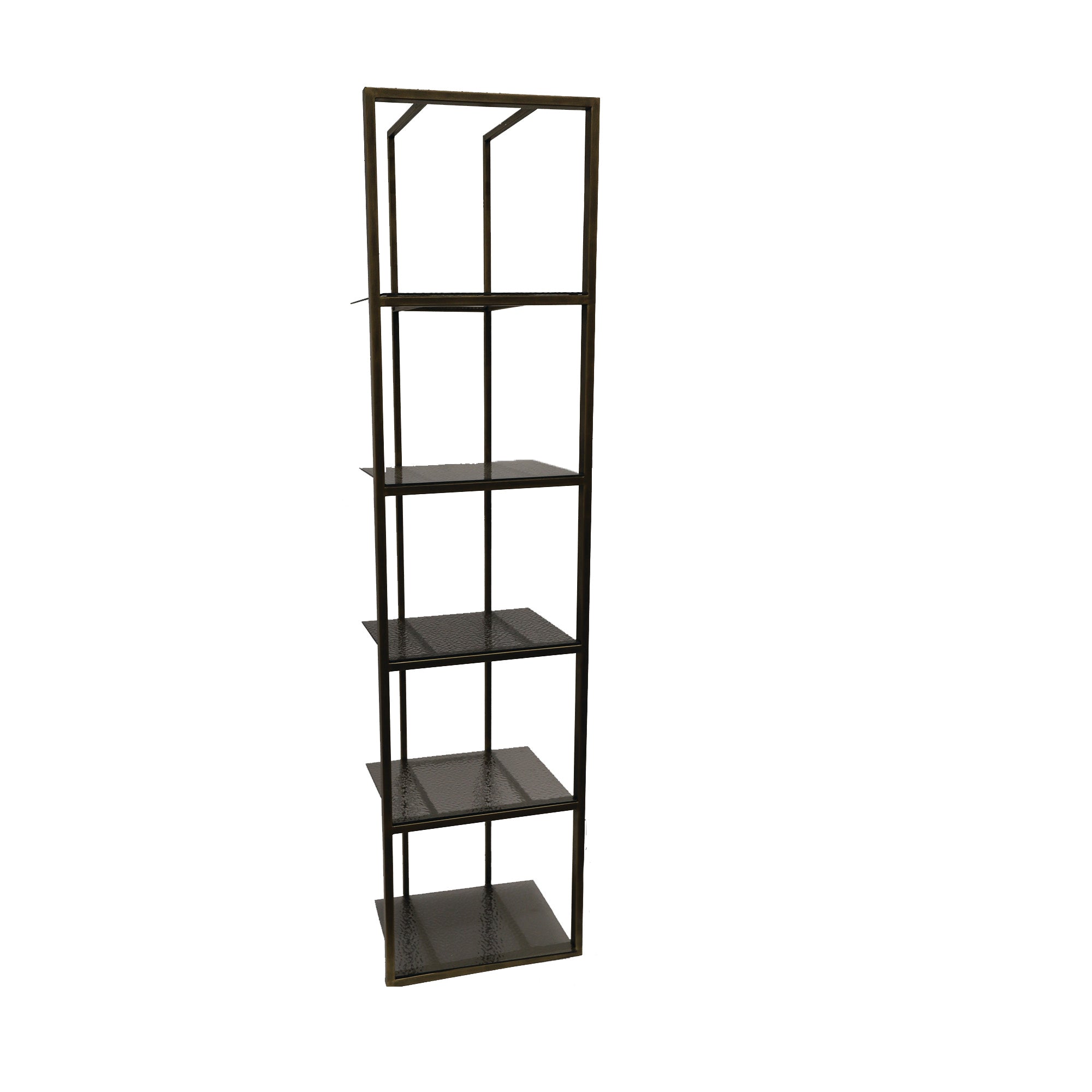 Ilya Gold metal cabinet smoky glass shelves - Photo 2