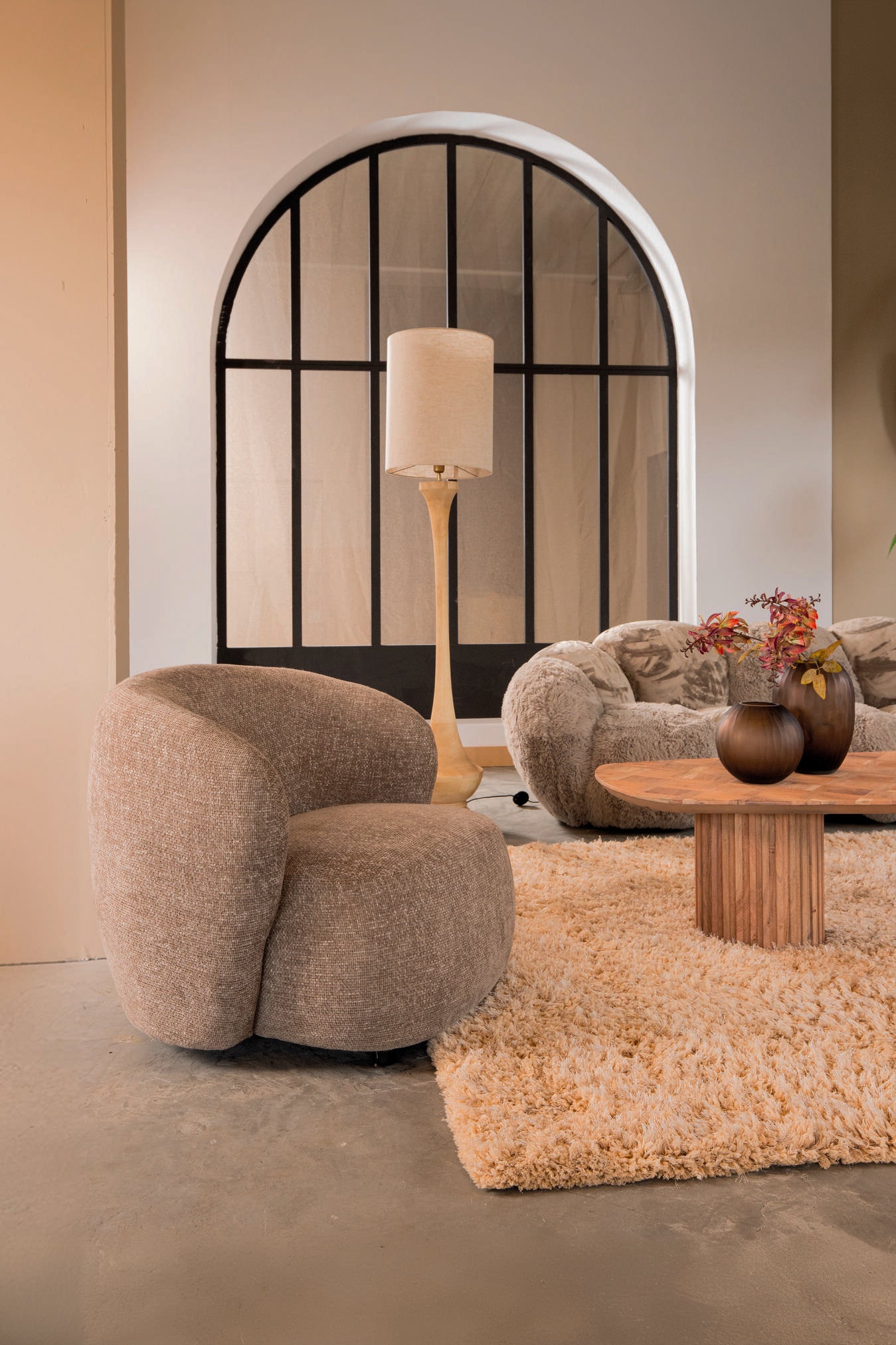 Aphrodite Taupe fauteuil legacy 3 mink fabric - Photo 2