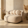 Causeuse Aphrodite — Crème Legacy Dove — Fauteuil design premium | Häus
