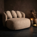 Causeuse Aphrodite — Taupe Legacy Mink