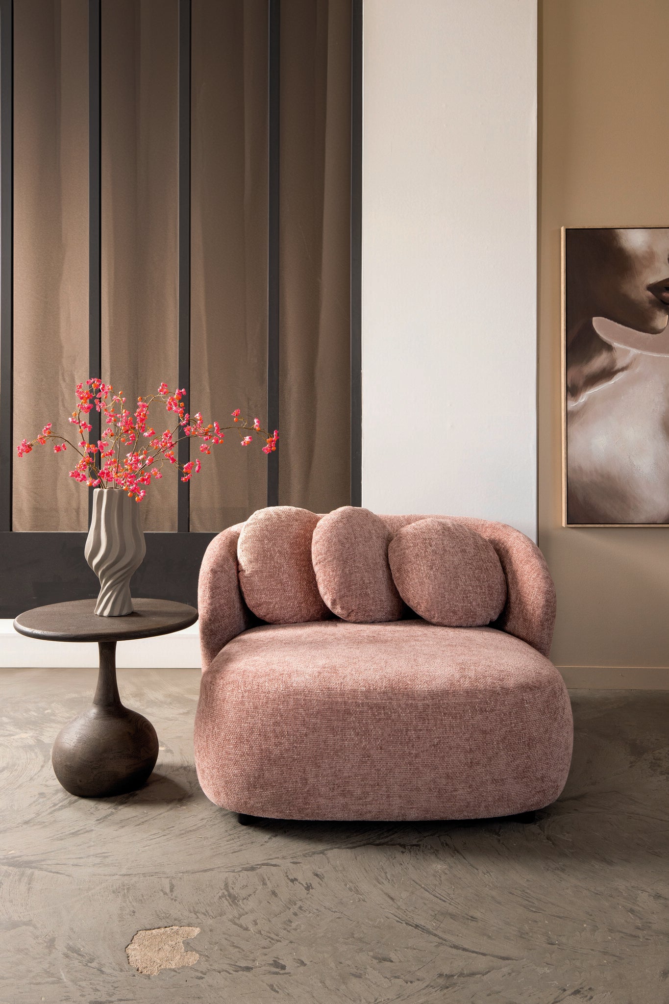Aphrodite Pink loveseat legacy 14 flamingo fabric - Photo 5