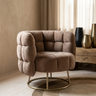 Fauteuil Fluffy — vogue Antilope Base Dorée