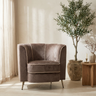 Fauteuil John — Moka Aphrodite Rayures