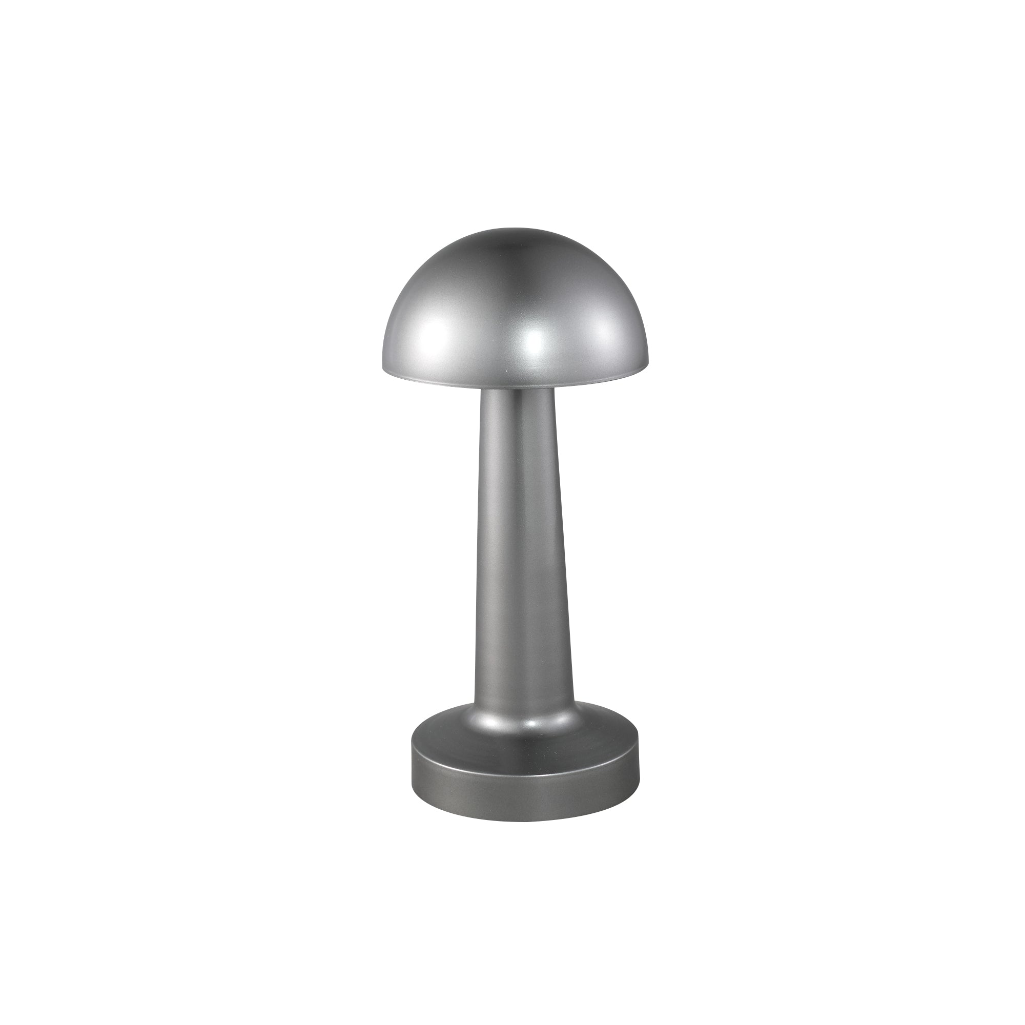 Saraann Lampes LED en aluminium moulé — Alu Led Tablelight Bulb Round Shade - Argent