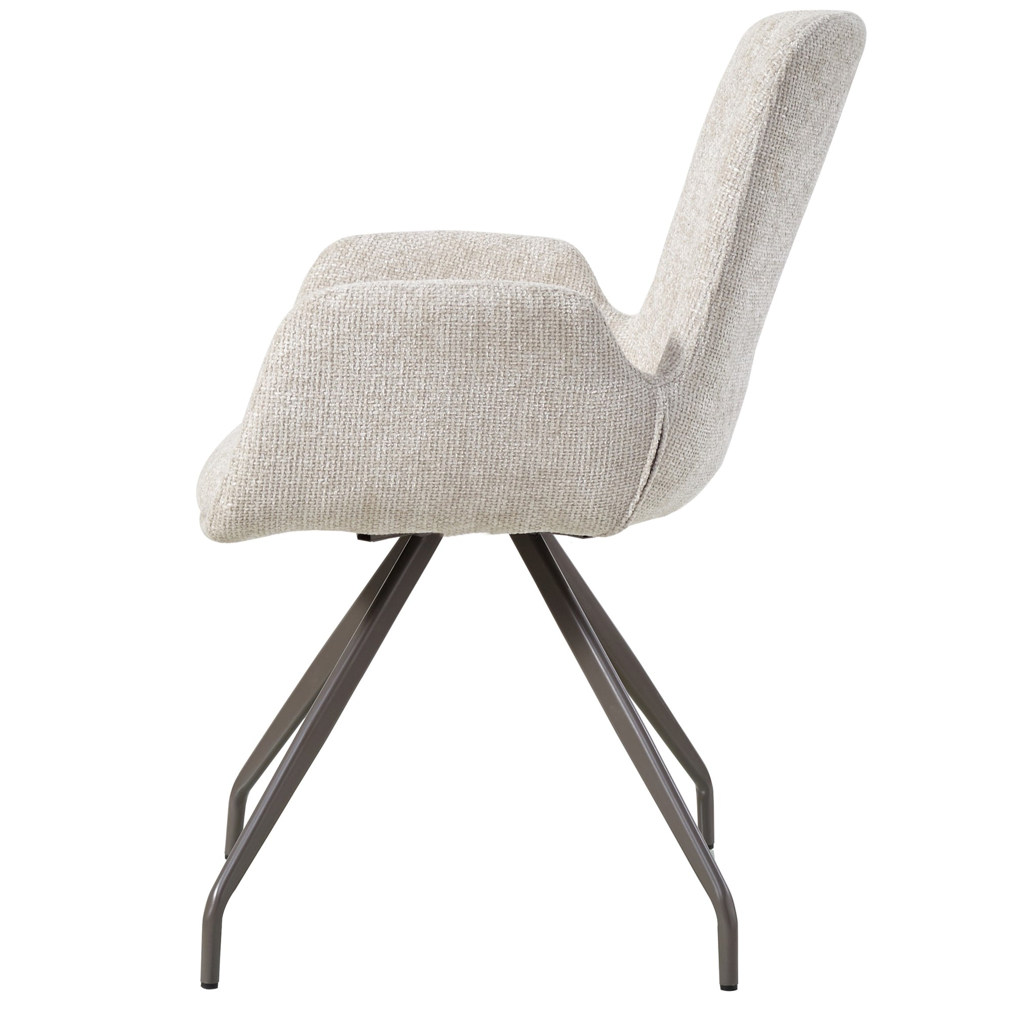 Athena Cream dining chair legacy 15 dove clay legs - Photo 3