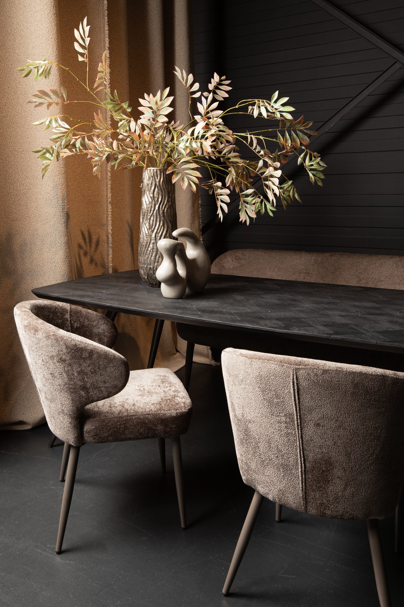 Ares Mocca dining chair aphrodite 7 clay leg - Photo 2
