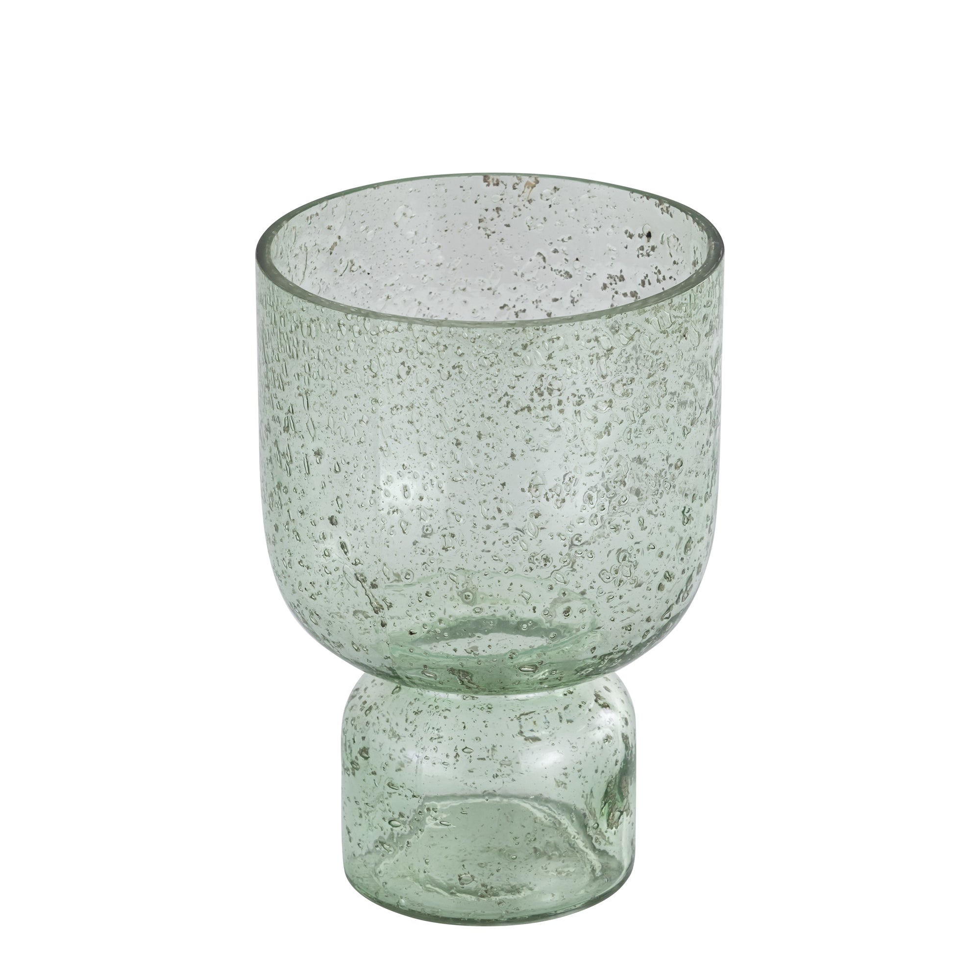 Laurynn Photophores en verre — Stone Look Tealight Holder - Vert