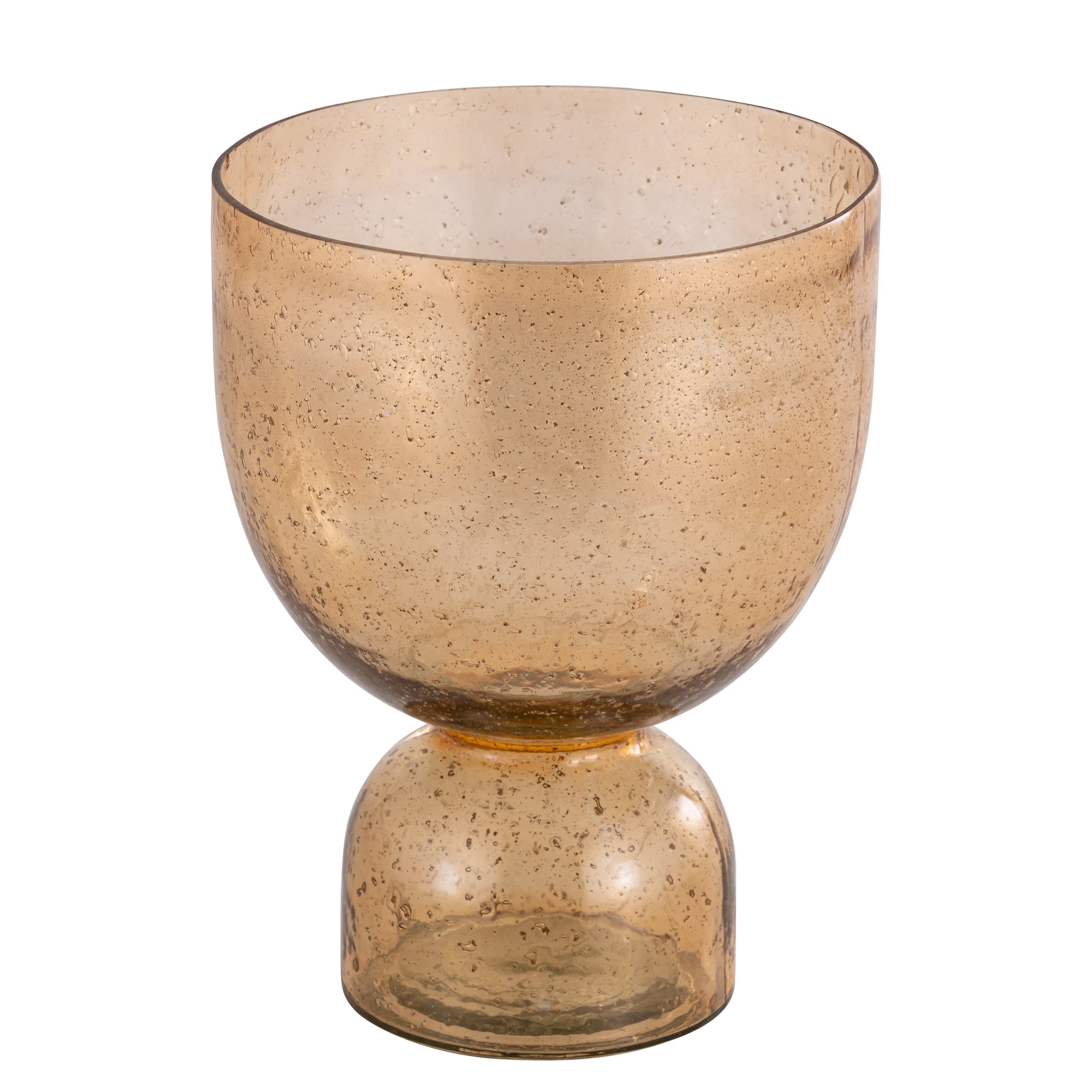 Laurynn Bougeoirs en verre - Marron