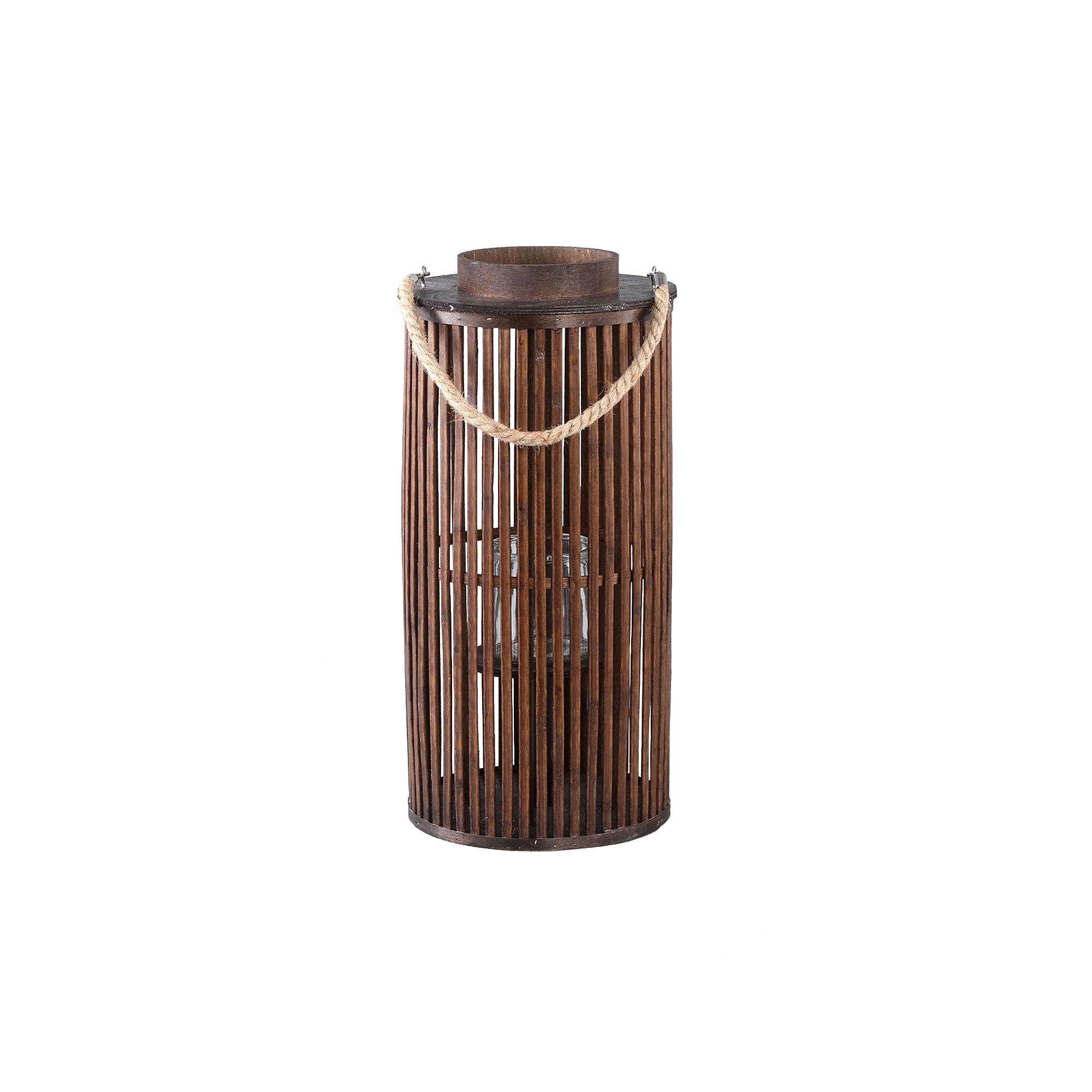 Zafria Lanternes en bambou - Marron