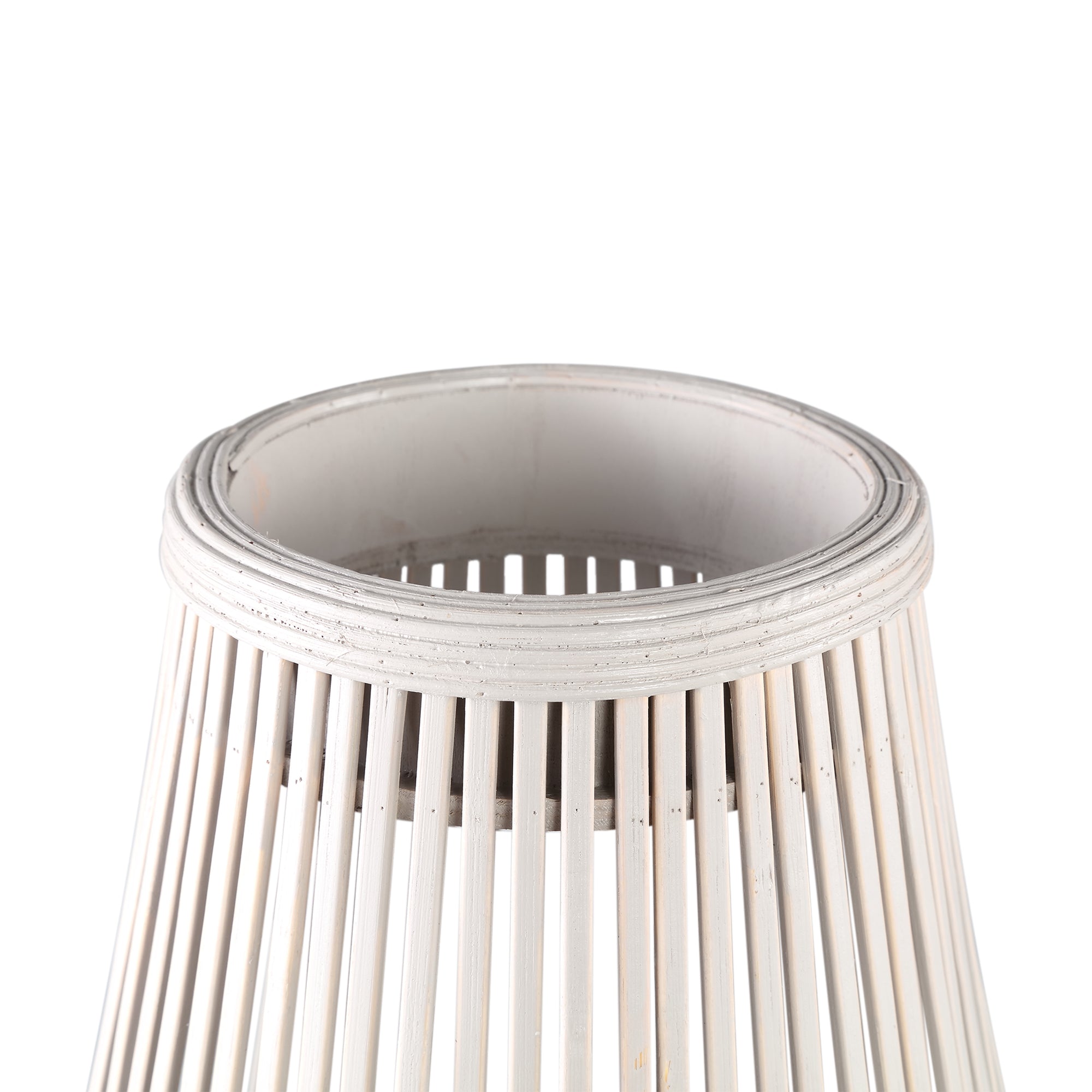 Lysia Lanternes en bambou — Sand Round Lantern With - Crème