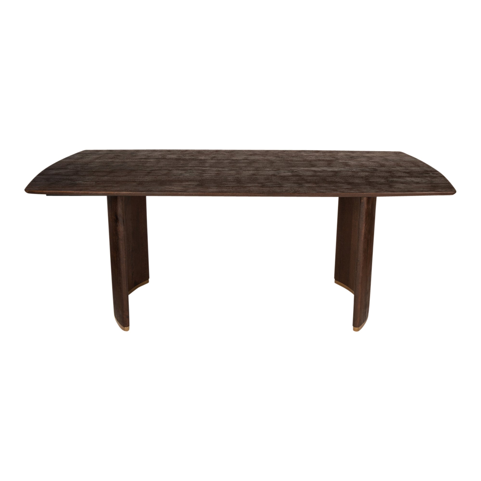 Ostara Brown mango wood diningtable 200cm gold leg