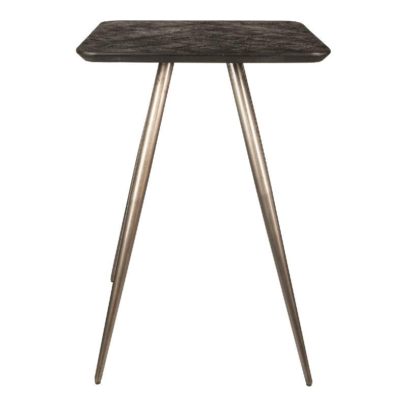 Fieron Black wooden bar table square