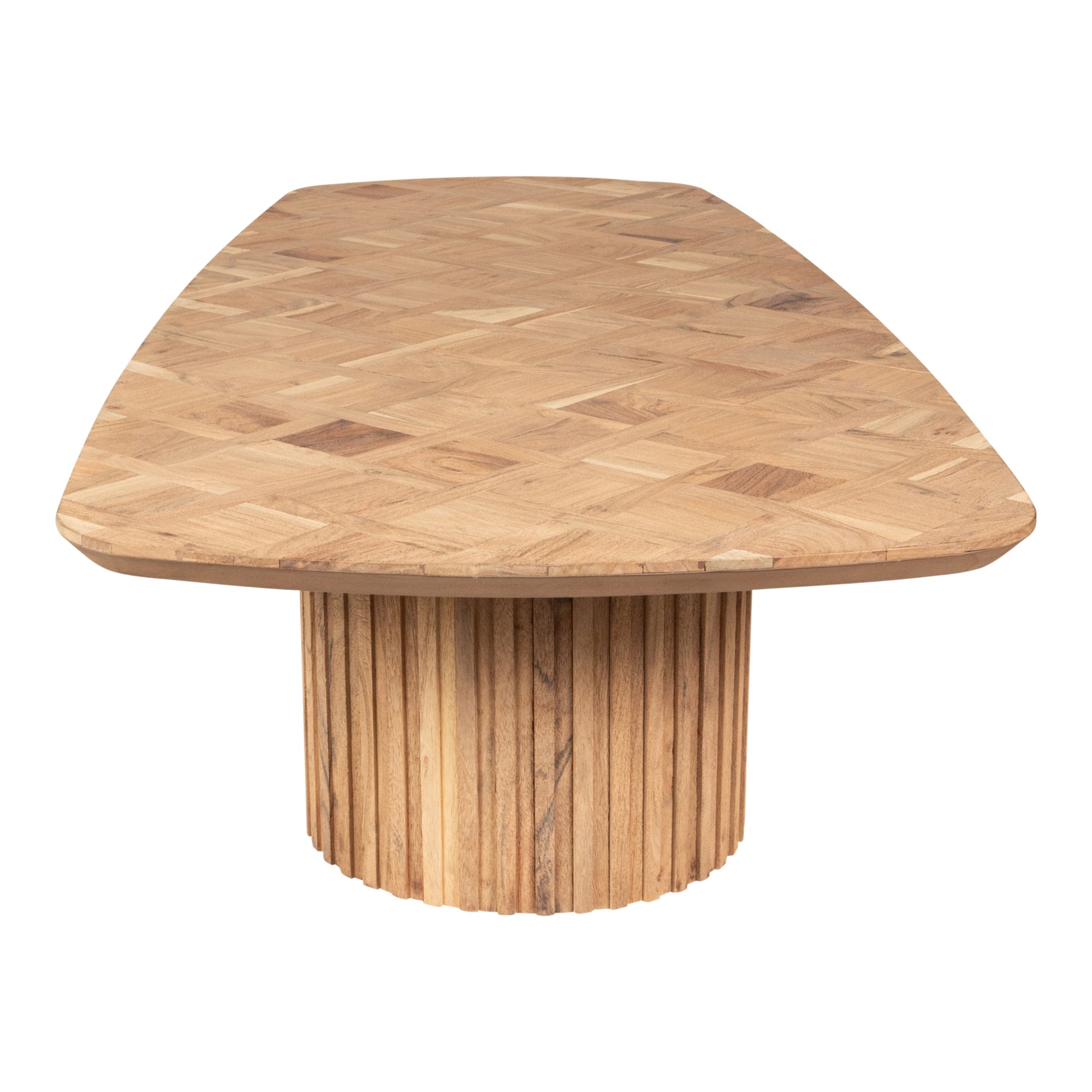Fieron Natural wooden coffee table double rnd base - Photo 4