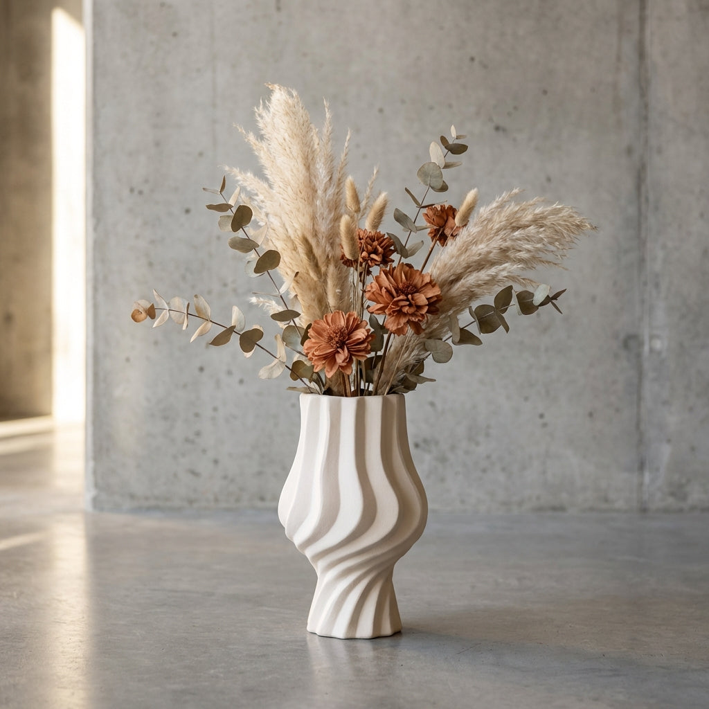 Clair Pot en céramique - Crème